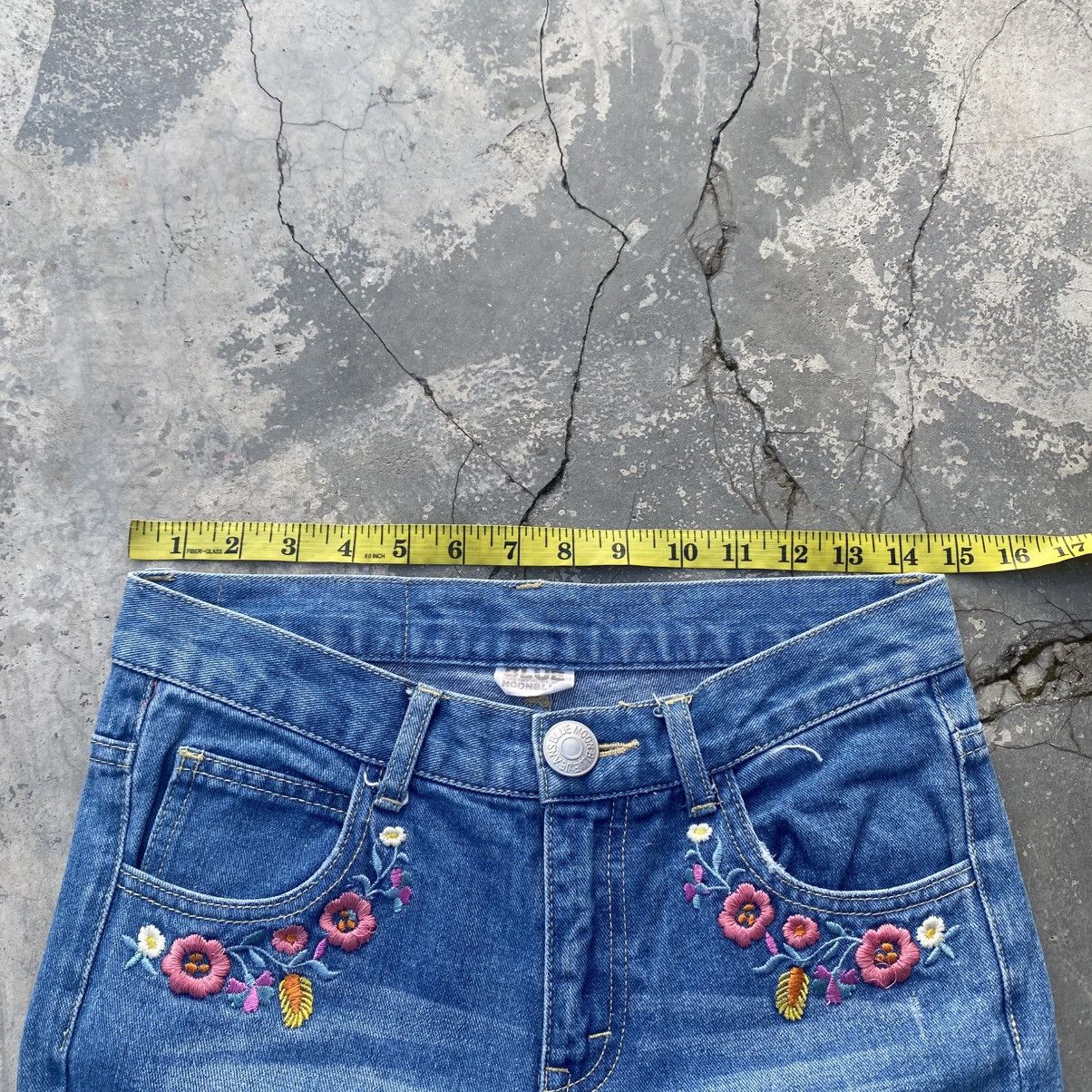 Angel Blue × Hysteric Glamour × Japanese Brand MOON BLUE Rainbow Flare Hippies Jeans Size US 29 - 8 Thumbnail