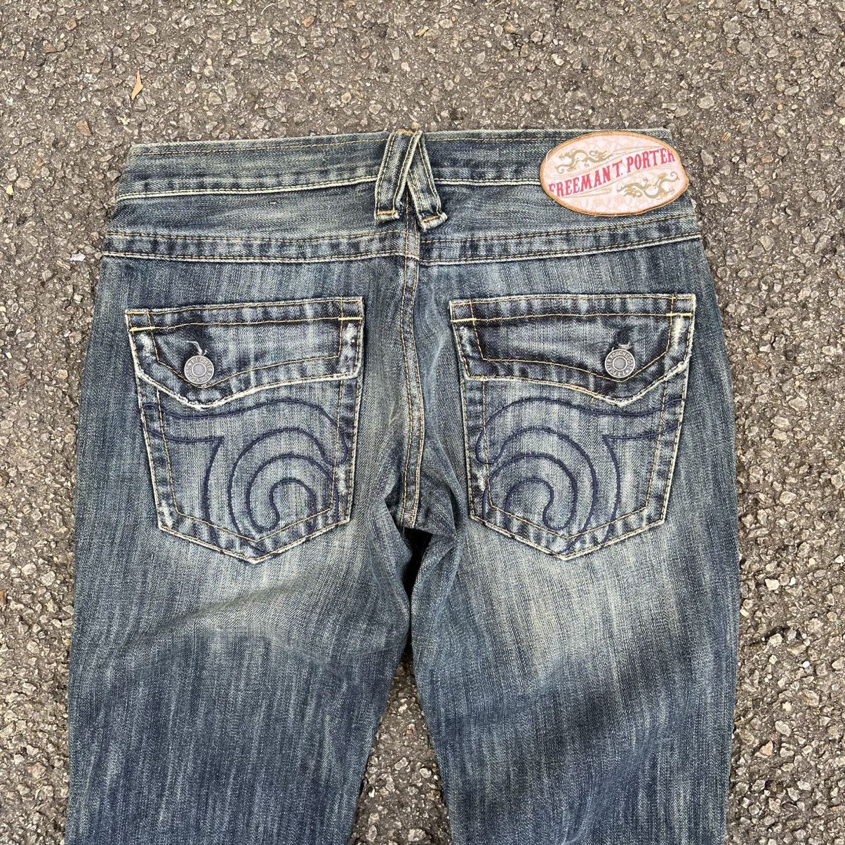 Freeman T. Porter NWT FREEMAN T PORTER FLARED JEANS Y2K BOOTCUT LOW RISE DENIM Size US 30 / EU 46 - 13 Thumbnail