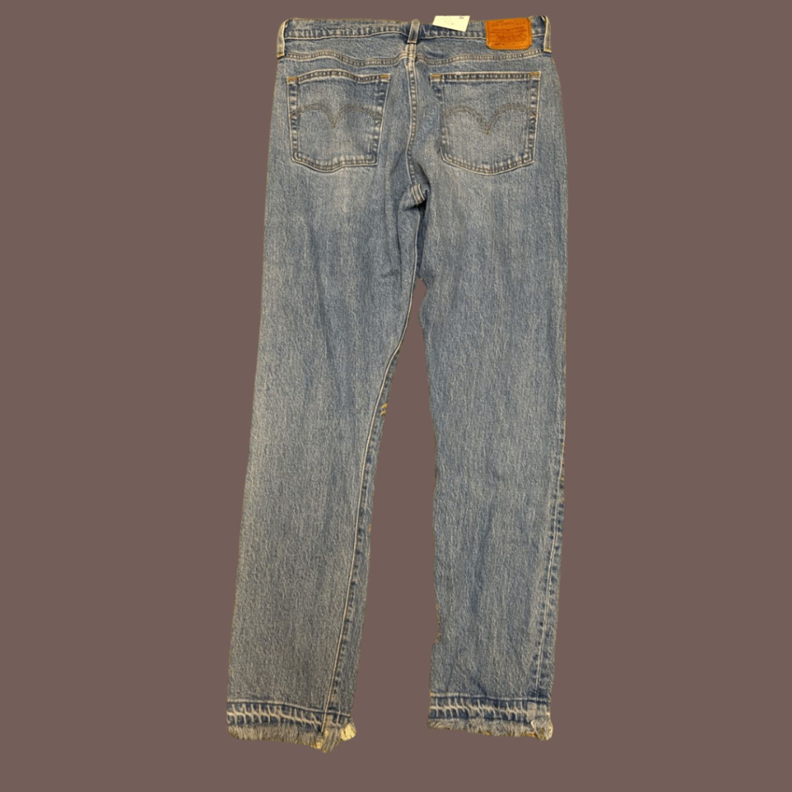 Levi's 501S | Levi’s Premium Light Wash Grunge Fit | Big E Tab Size US 31 - 1 Thumbnail