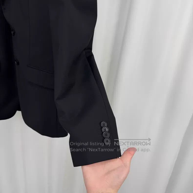 Givenchy Givenchy Black Wool Blazer Jacket with Steel Logo Size US M / EU 48-50 / 2 - 4 Thumbnail