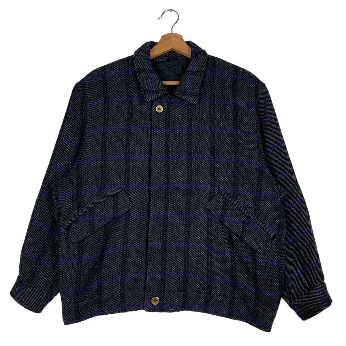 Japanese Brand GRETNA CLUB Checked Plaid Casual Jacket #0040-C3 Size US M / EU 48-50 / 2 - 1 Thumbnail