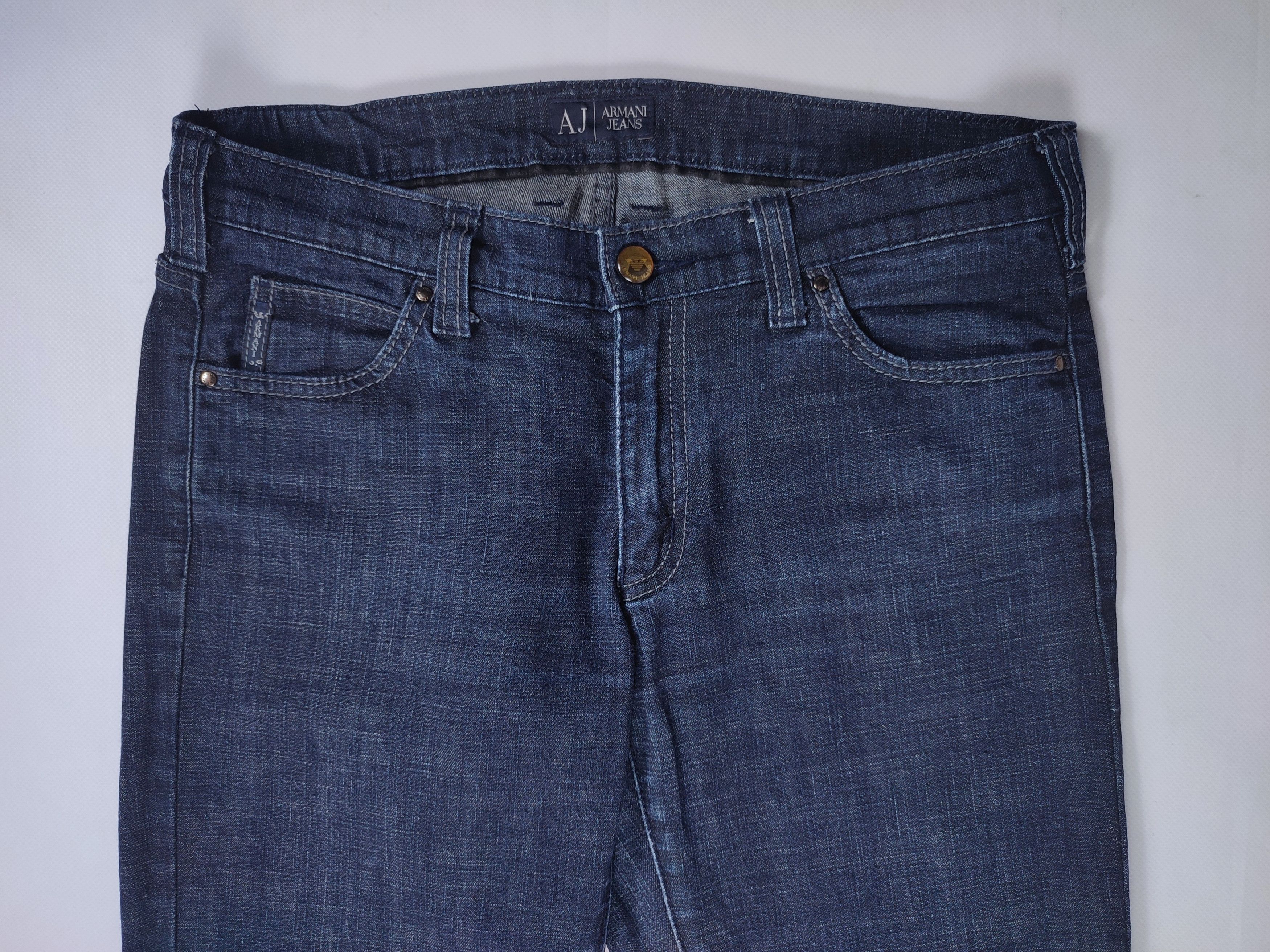 Armani Armani Jeans Stretched Indigo Pants Size US 29 - 6 Thumbnail