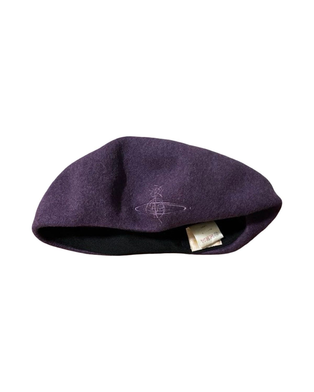 Vivienne Westwood Orb Embroidery Wool Beret Size ONE SIZE - 1 Thumbnail