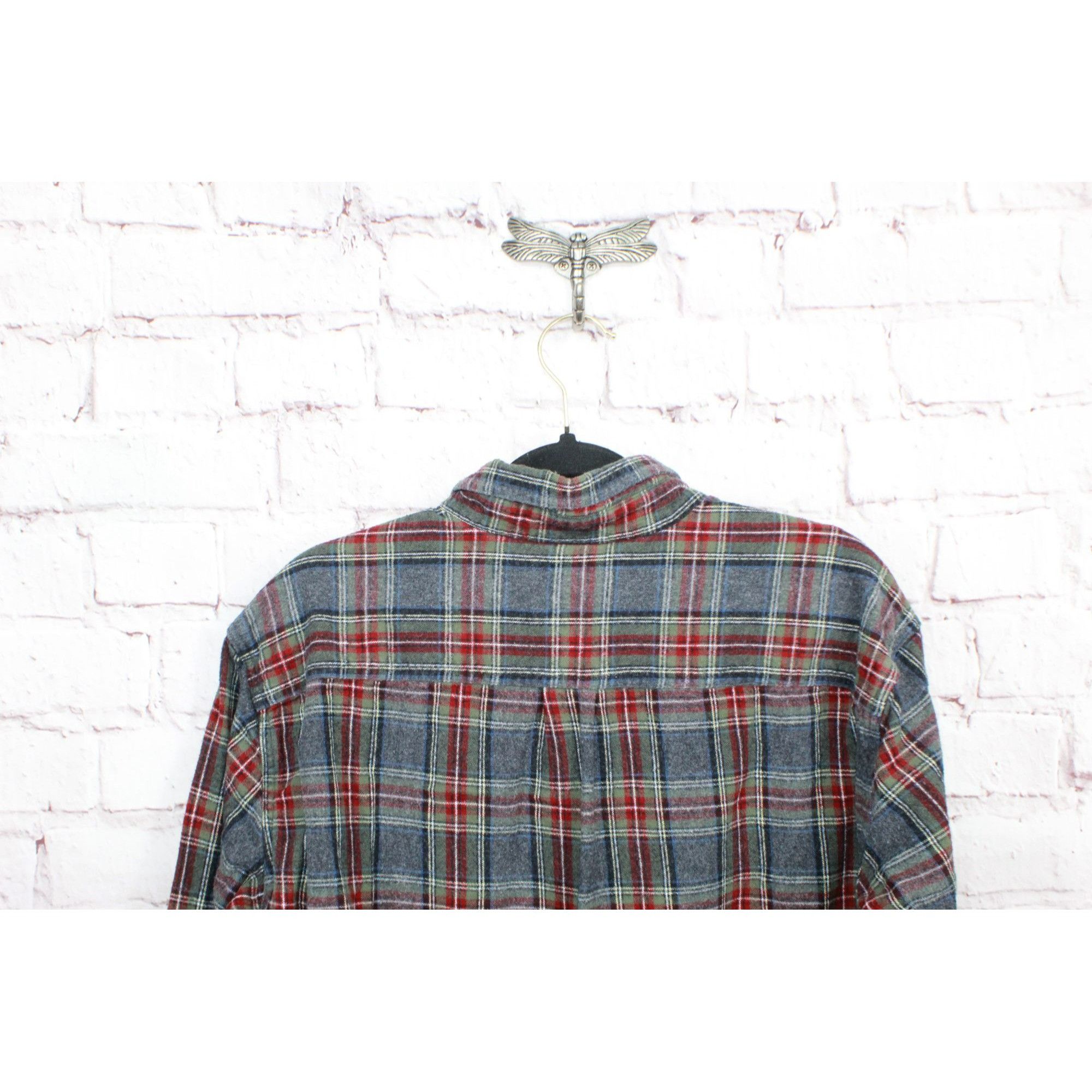 L.L. Bean LL Bean Men's Scotch Plaid Flannel Shirt Traditional Fit Size US XL / EU 56 / 4 - 10 Thumbnail