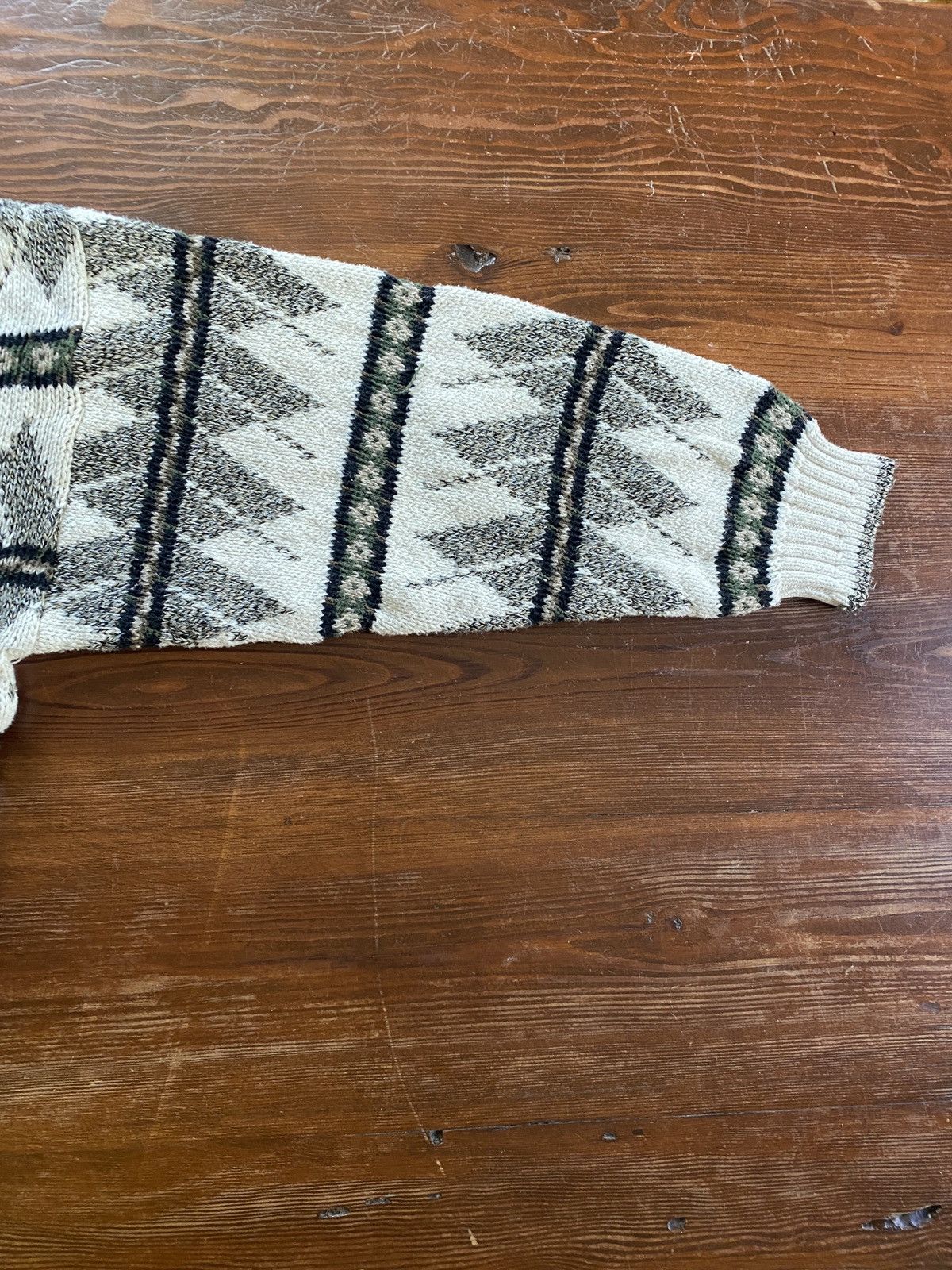 Bill Blass Vintage 90’s Bill Blass Textile Pattern Heavy Knit Sweater Size US XL / EU 56 / 4 - 7 Thumbnail