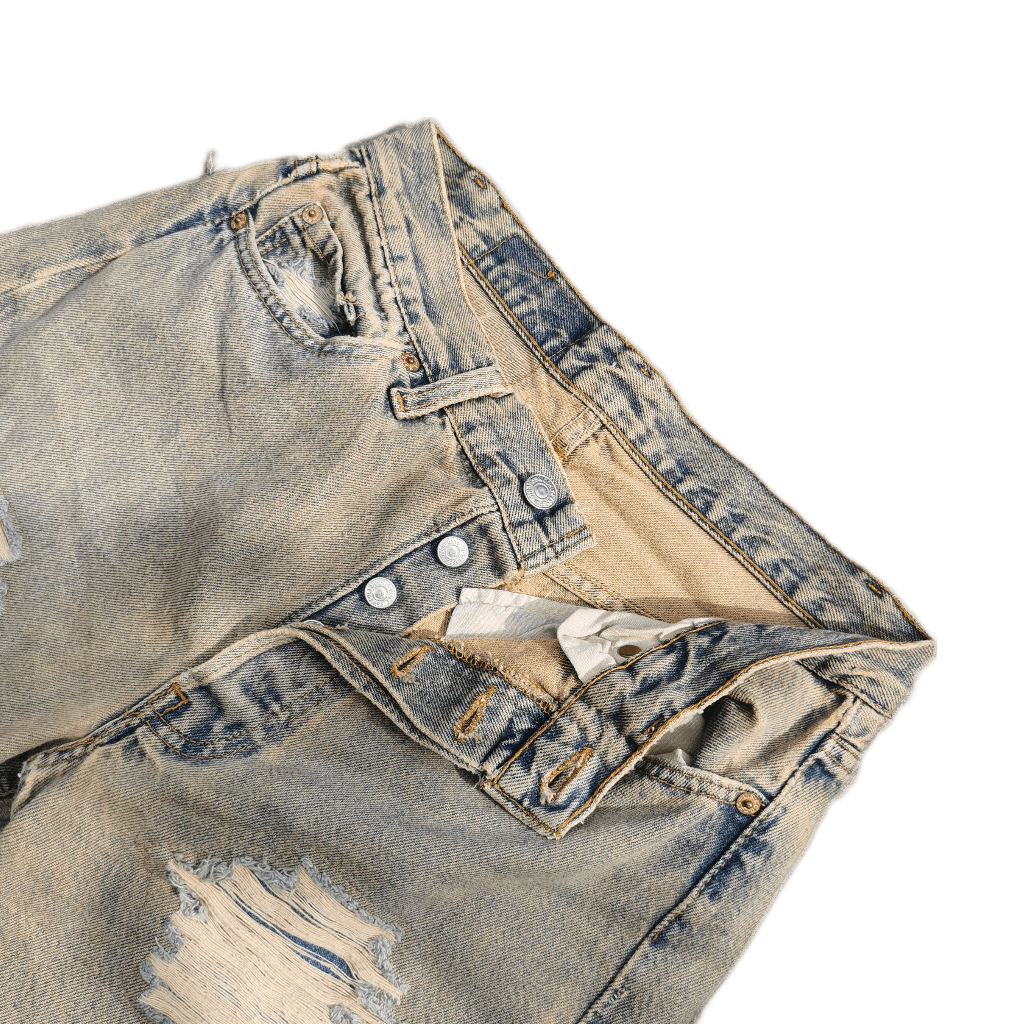 Levi's Vintage Clothing 🇺🇸 80s Vintage Destroy 501 Rusty Distressed Levis Denim Size US 30 / EU 46 - 3 Thumbnail