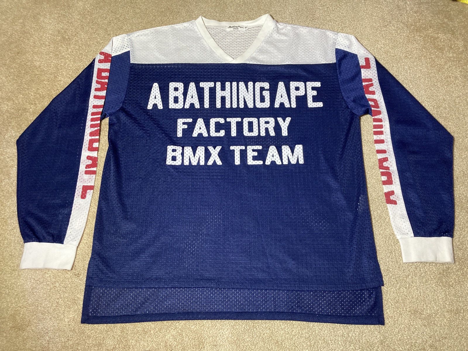 Bape 1998 Bape Factory BMX Jersey Cycles 90s Racing Athletic OG Size US M / EU 48-50 / 2 - 2 Thumbnail