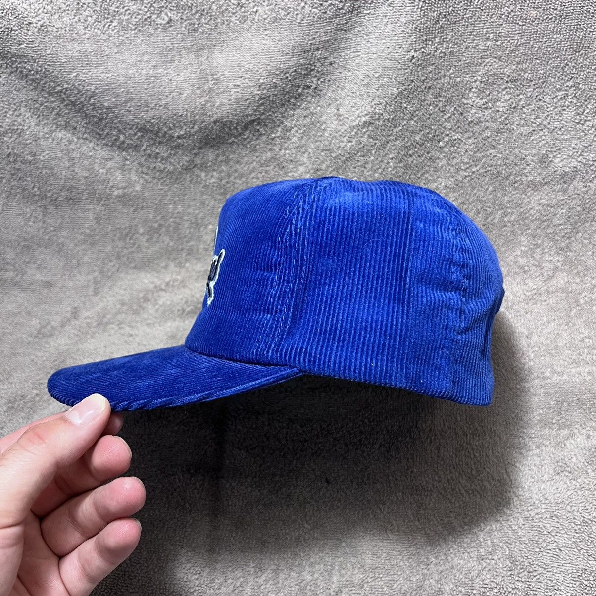 Vintage Vintage Las Vegas Corduroy Trucker Hat SnapBack Blue Size ONE SIZE - 5 Thumbnail