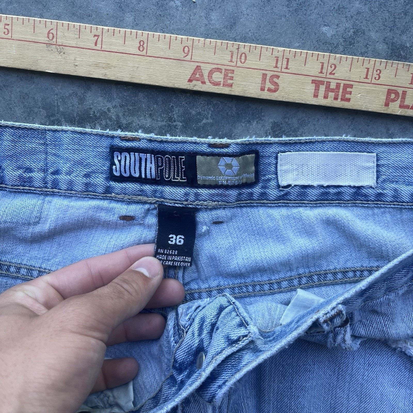 Southpole Vintage Distressed Baggy Southpole Jeans Men 36 X 32 Light W Size US 36 / EU 52 - 8 Thumbnail
