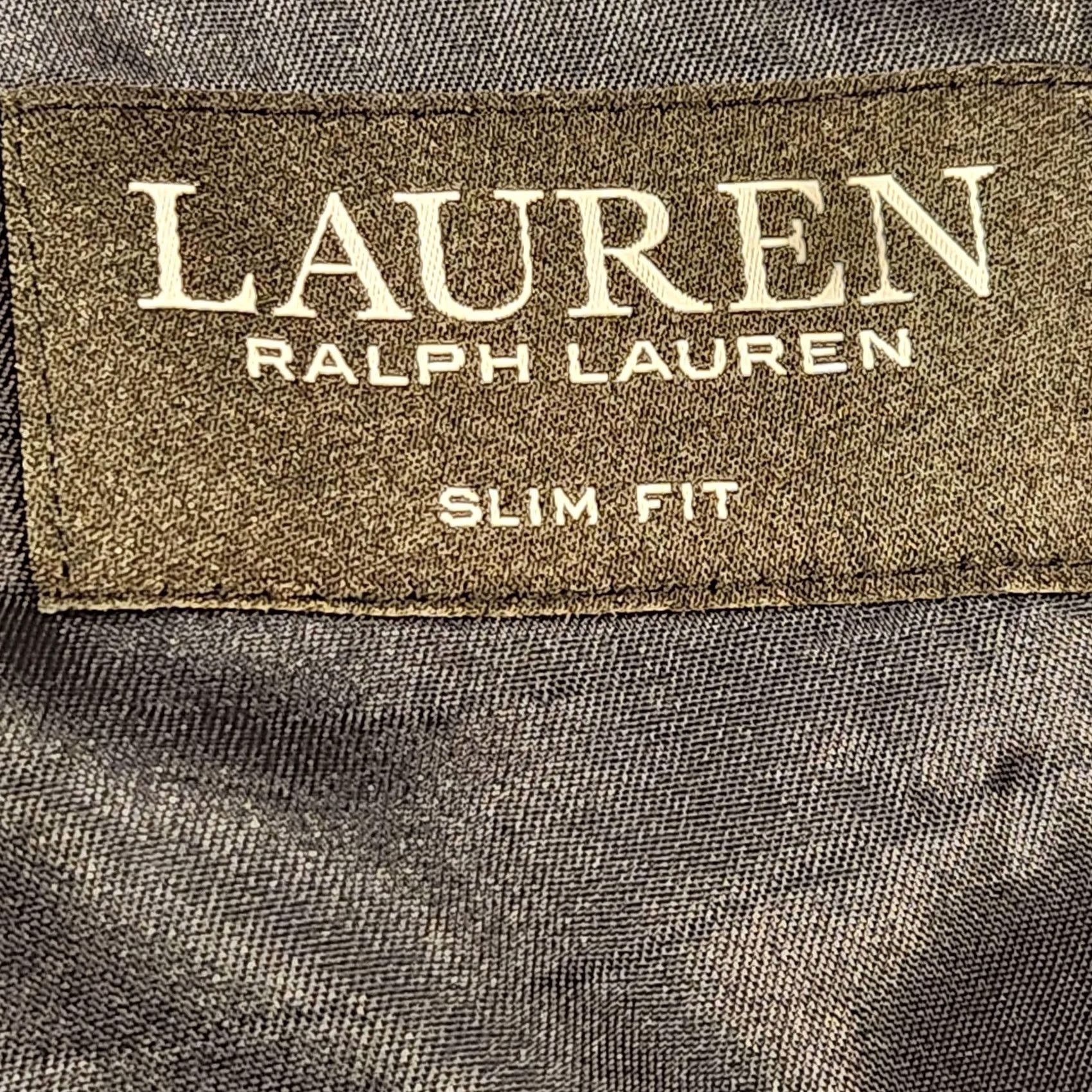 Ralph Lauren VINTAGE Lauren Ralph Lauren Blazer Mens 50R Navy 100% Wool Slim Fit Gold Buttons Size 50R - 4 Thumbnail