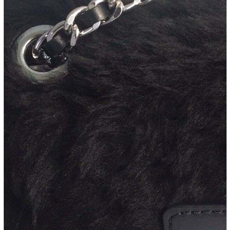 Michael Kors MICHAEL KORS Black Sloan Convertible Shearling Shoulder Bag Size ONE SIZE - 8 Thumbnail