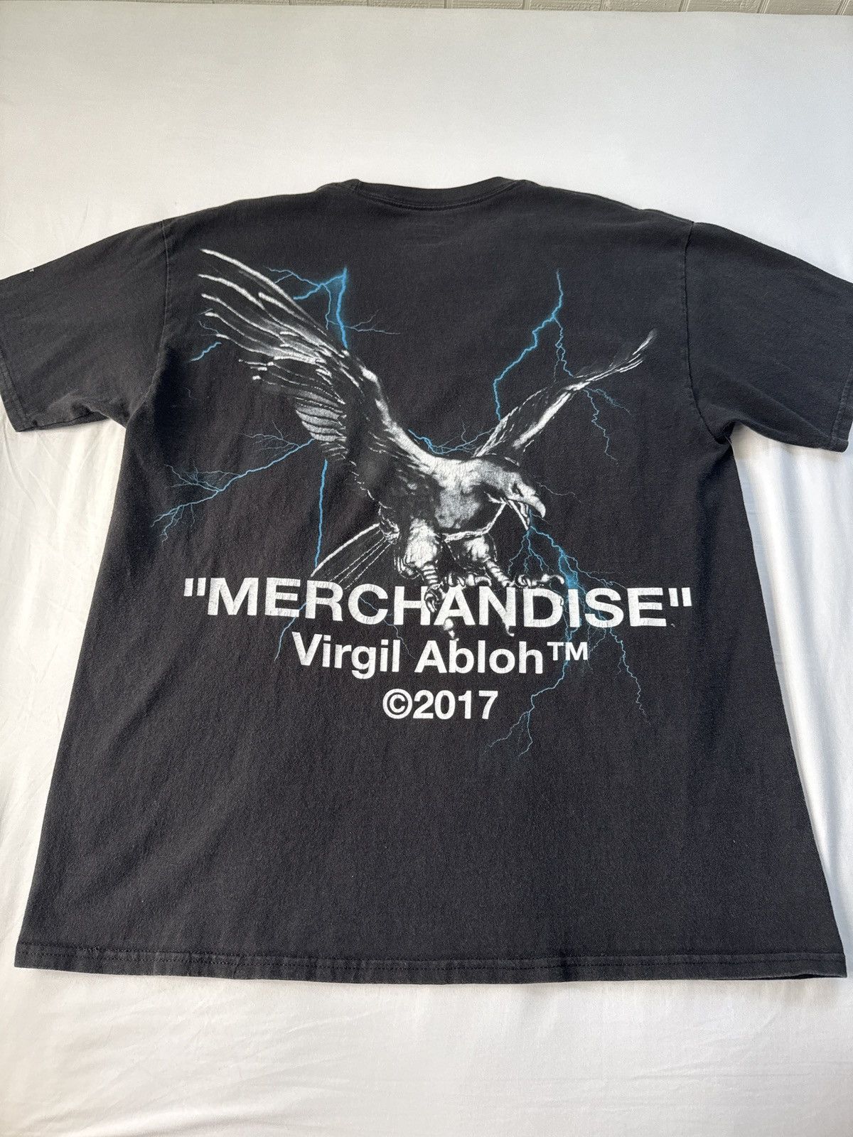 Travis Scott × Virgil Abloh Travis Scott Virgil Abloh “Merchandise” Tee Black Size US M / EU 48-50 / 2 - 6 Thumbnail