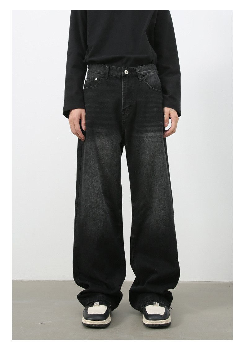 Japanese Brand × Jean Men's distressed washed straight retro loose versatile jeans Size US 32 / EU 48 - 1 Thumbnail