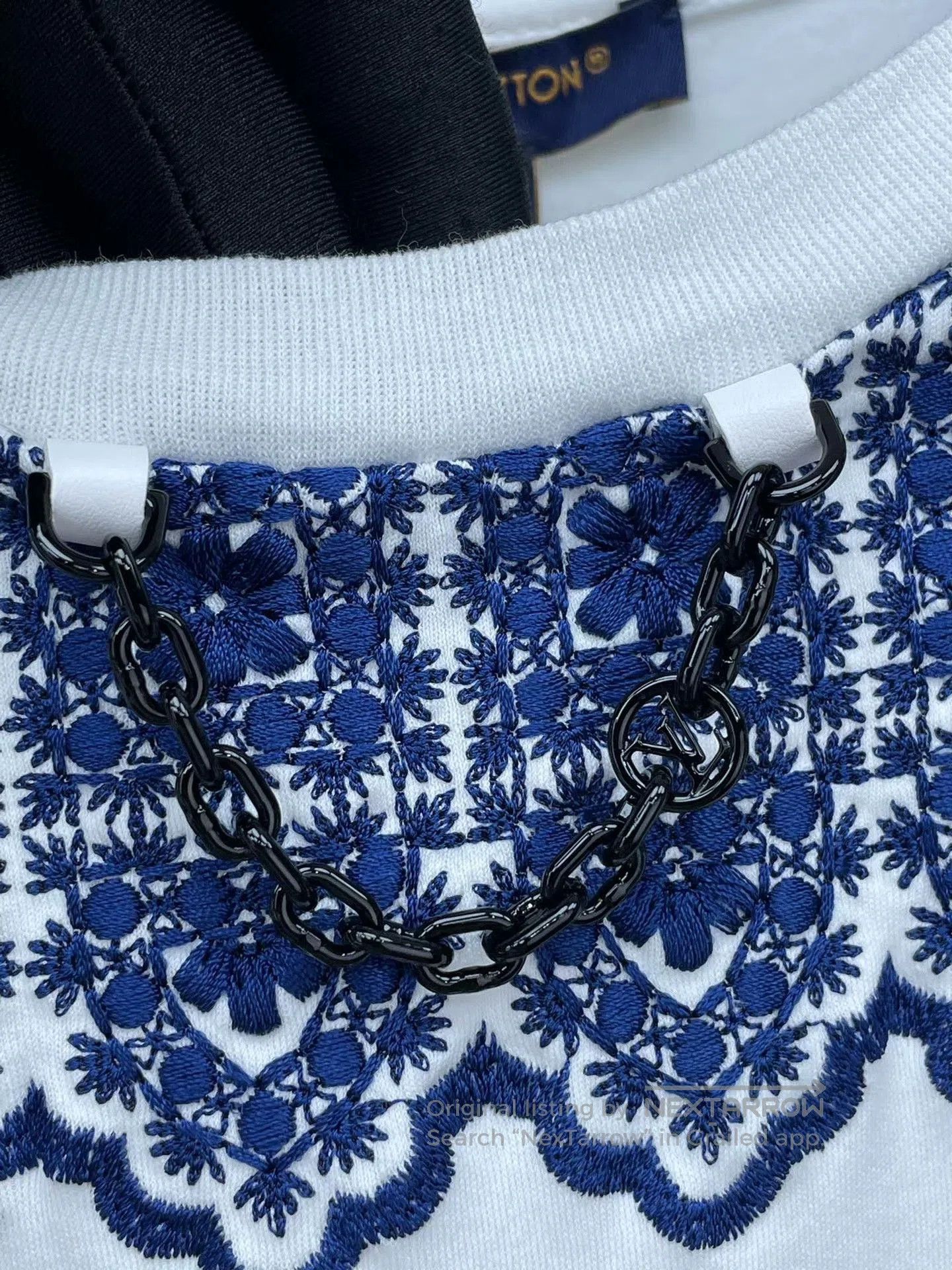 Louis Vuitton LV 2024 Embroidered Chain Short Sleeve. Size XXS / US 00 / IT 34 - 3 Thumbnail