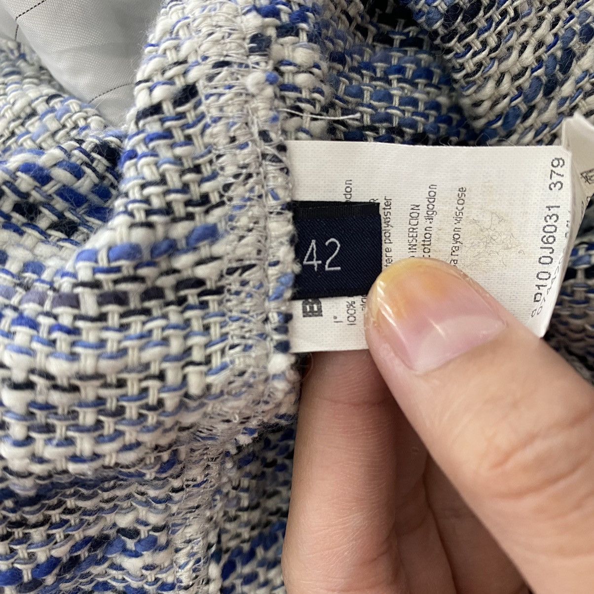 Les Copains LES COPAINS Blue Italian Brand Wool Blue Coat Size S / US 4 / IT 40 - 7 Thumbnail