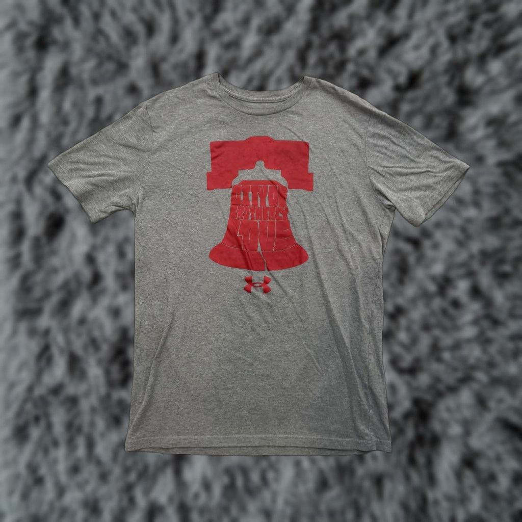 Under Armour Under Armour Shirt Mens Medium Gray City of Brotherly Love Liberty Bell Tee 2022 Size US M / EU 48-50 / 2 - 1 Thumbnail
