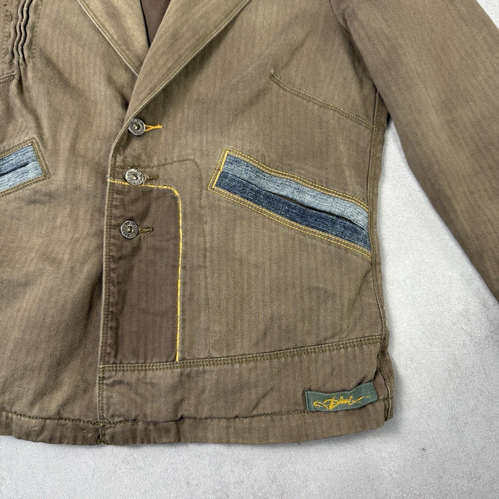 Diesel Vintage Diesel Avant Garde Faded Jacket Blazer Coat Size L Size L / US 10 / IT 46 - 11 Thumbnail