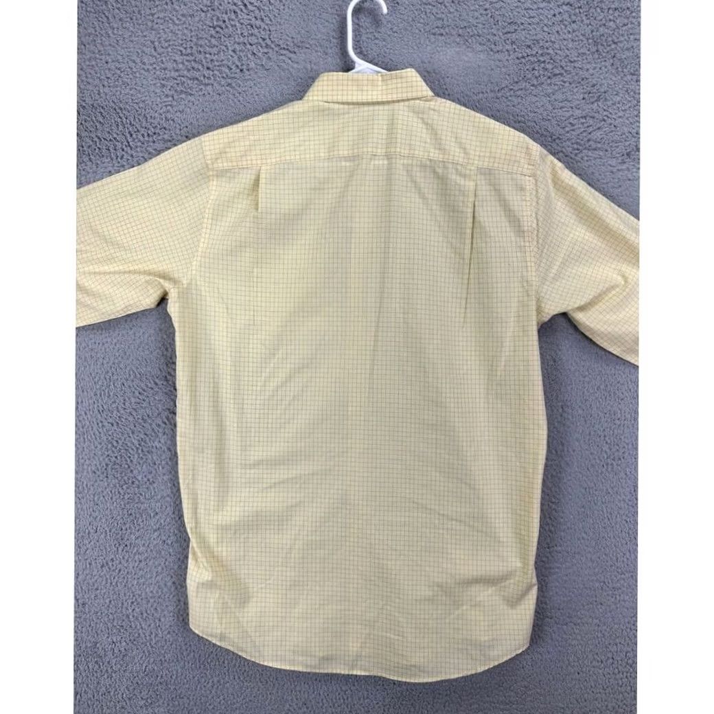 Vintage L.L. Bean Button-Down Shirt Mens Medium Tall Yellow Check Traditional Fit Size US M / EU 48-50 / 2 - 3 Thumbnail