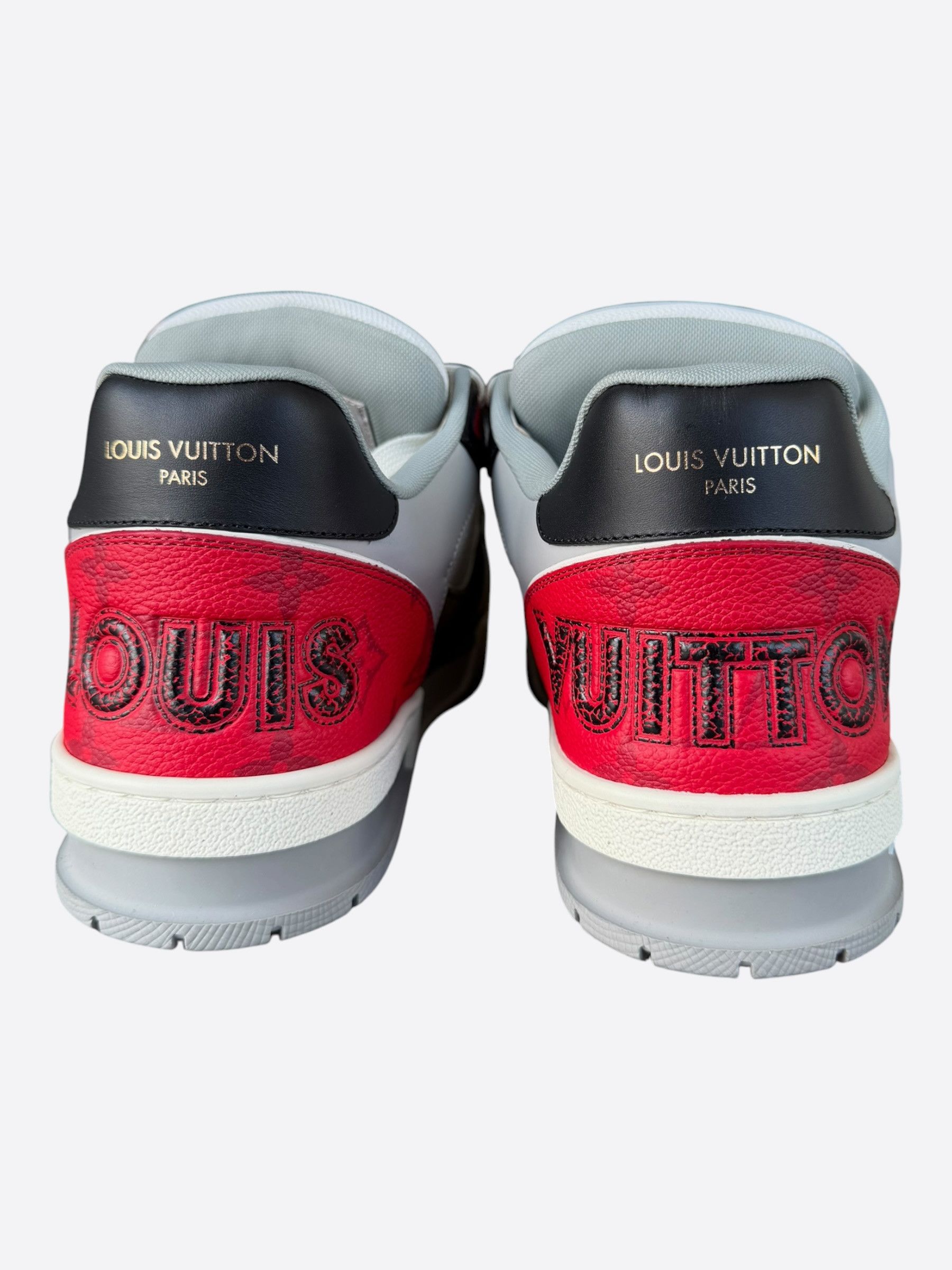Louis Vuitton Louis Vuitton Black & Red Mesh Trainer Size US 7.5 / EU 40-41 - 4 Thumbnail