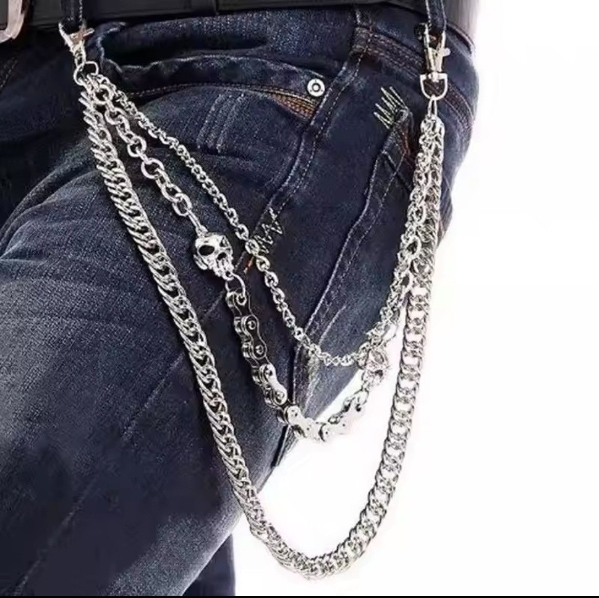 Other Triple Chain Link Jean Chain Size ONE SIZE - 1 Thumbnail