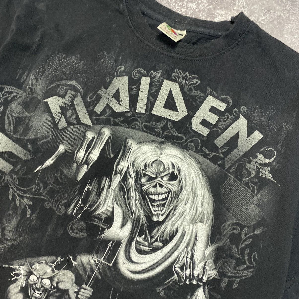 Band Tees Vintage Iron Maiden Number Of The Beast Big Logo rock tee Size US L / EU 52-54 / 3 - 3 Thumbnail