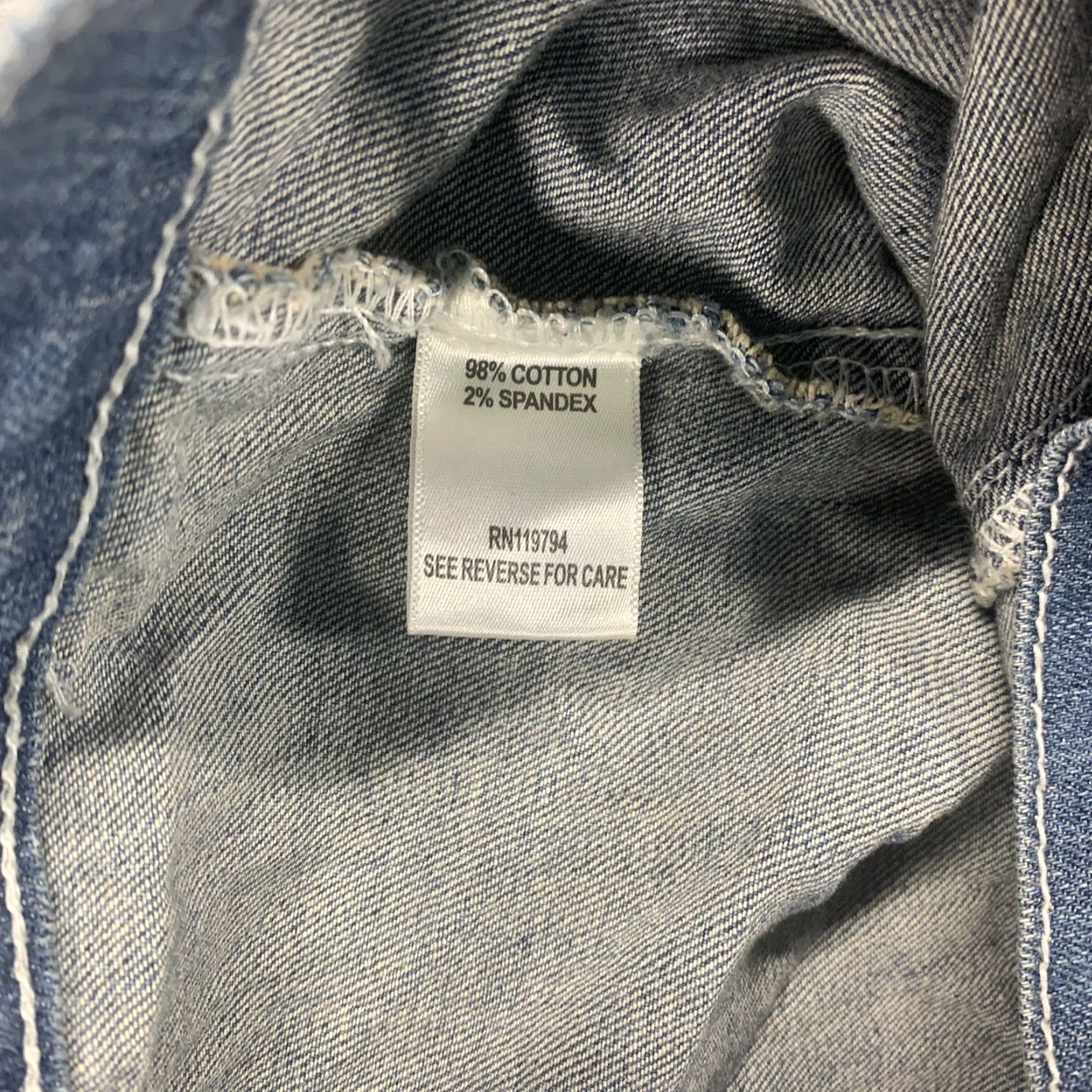 Denime CONEWORLD Denim Jacket Womens XL Blue Stretch Button Coat Casual Regular 4-Season Basic Jacket Ladies Size 40" / US 18 - 5 Thumbnail