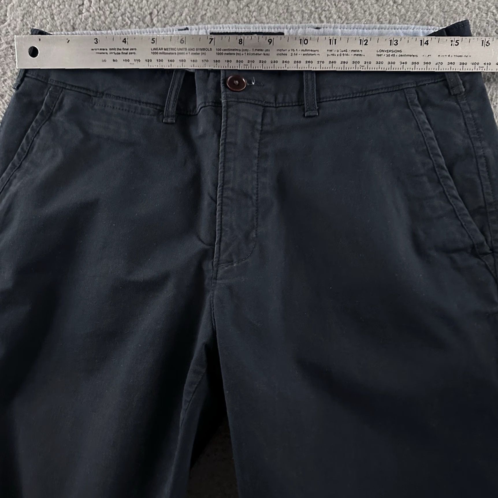 Abercrombie & Fitch Mens Pants Chino Slim Skinny Blue 31x32 Cotton