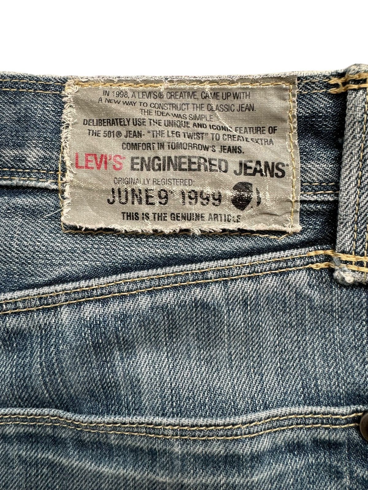 Levi's Vintage Distressed Levi's Engineered Twisted jeans Size US 35 - 13 Thumbnail