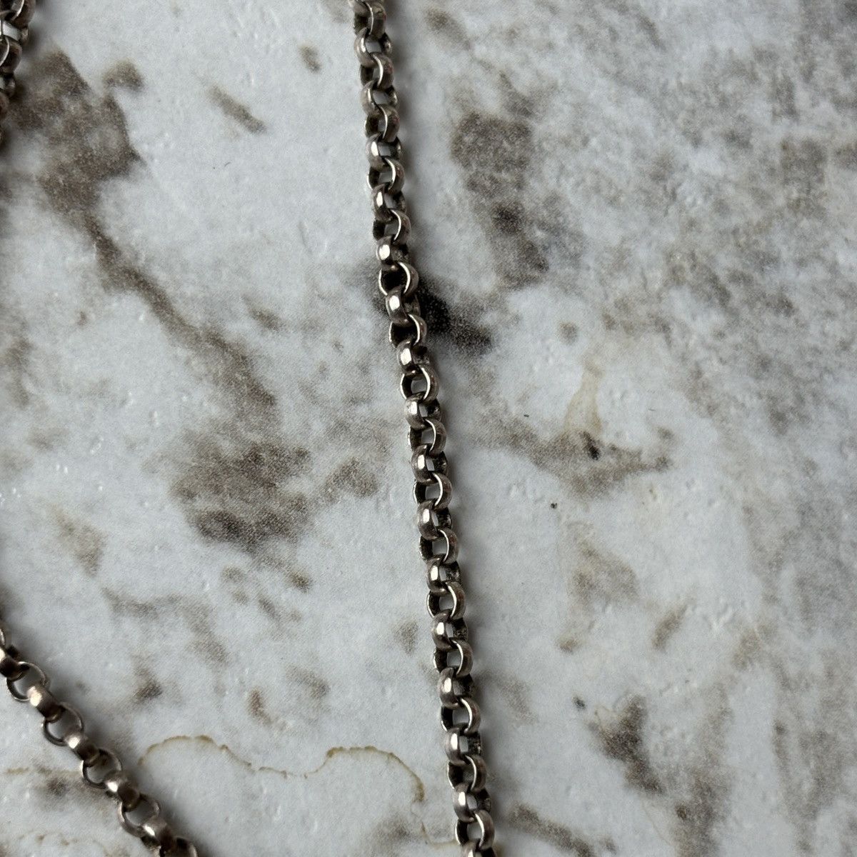 Sterling Silver Vintage Sterling Trilobite + Bone Pendant & Chain 925 Silver Size ONE SIZE - 13 Thumbnail