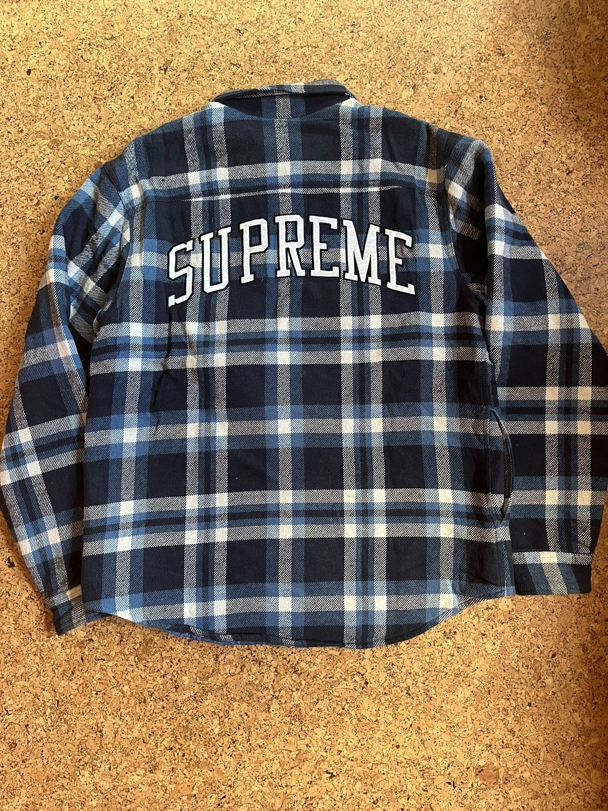 Supreme Vintage Supreme Plaid Flannel Shirt Quilted Size L | Grailed