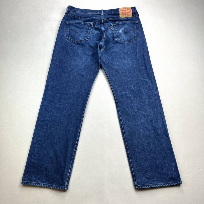 Levi's 502 Men's Jeans Blue  Regular Straight Leg Stretc Blue Size 36X34