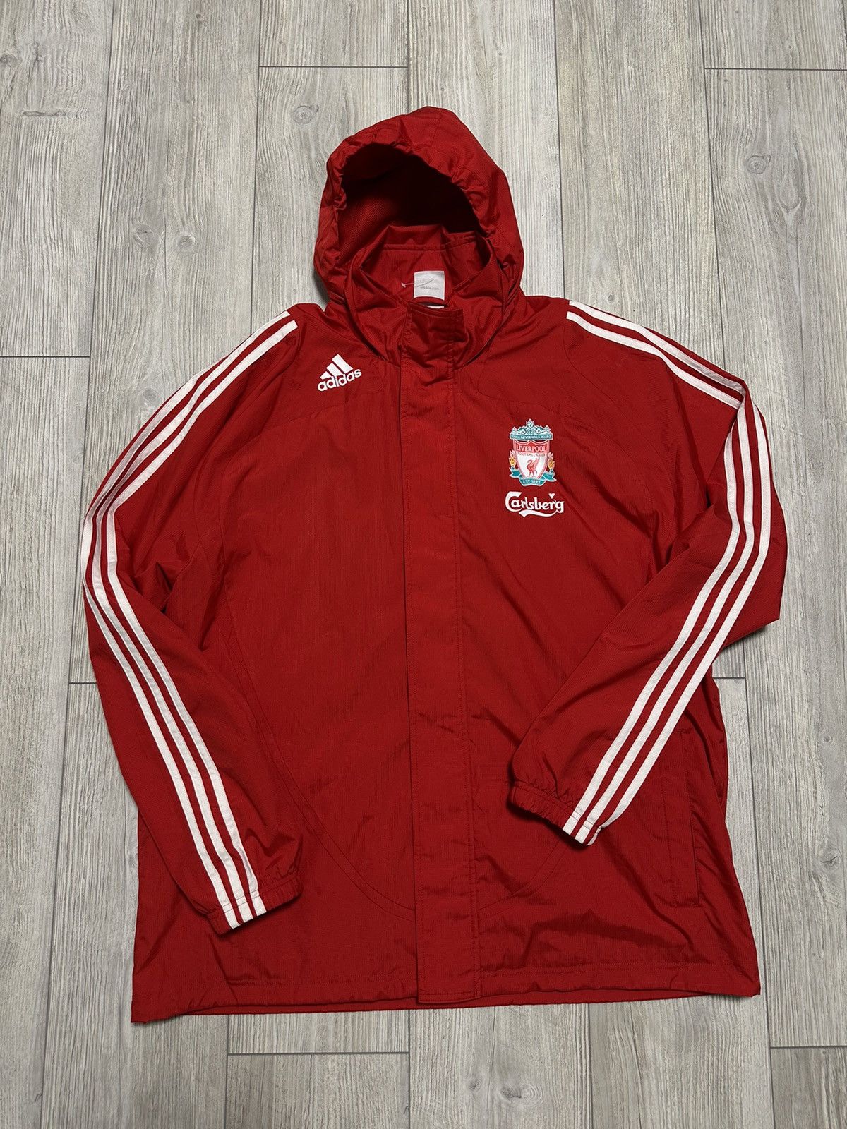 Adidas 2008-09 Adidas Liverpool Formotion Zip Track Jacket Football Size US XL / EU 56 / 4 - 1 Thumbnail