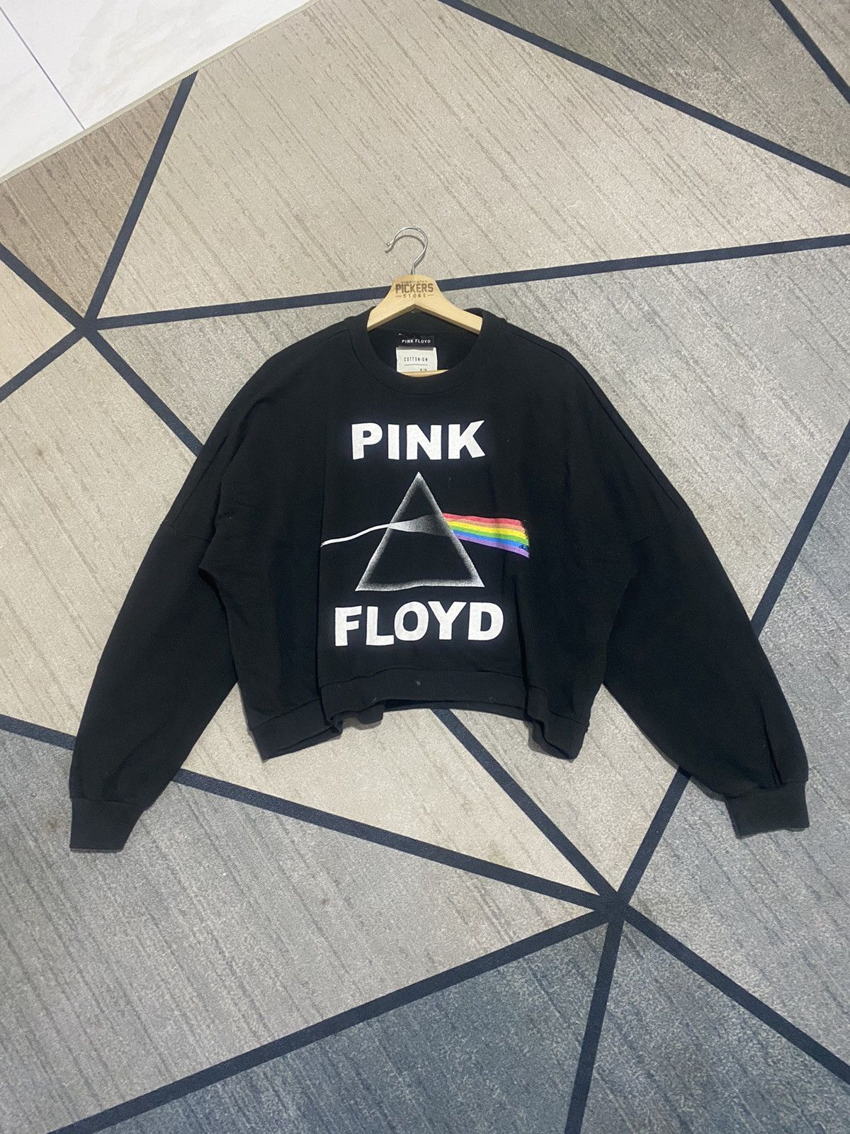 Band Tees × Cotton On × Pink Floyd Pink Floyd Crop Top Cotton:ON big logo Size M / US 6-8 / IT 42-44 - 2 Thumbnail