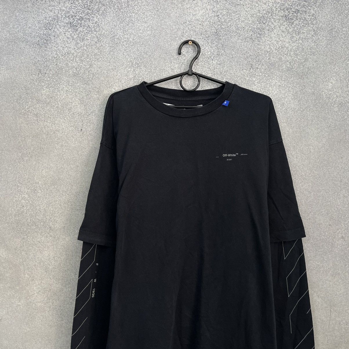 Off-White Off White Long Sleeve Big Logo Black Size US S / EU 44-46 / 1 - 3 Thumbnail