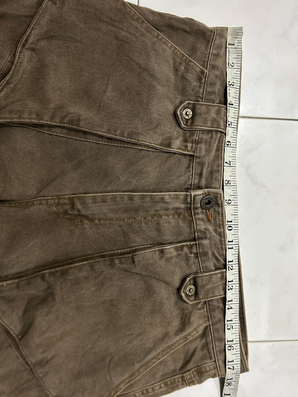 Japanese Brand Y2K Baggy Cargo KaKamer-ri Loose Style Size US 35 - 12 Thumbnail