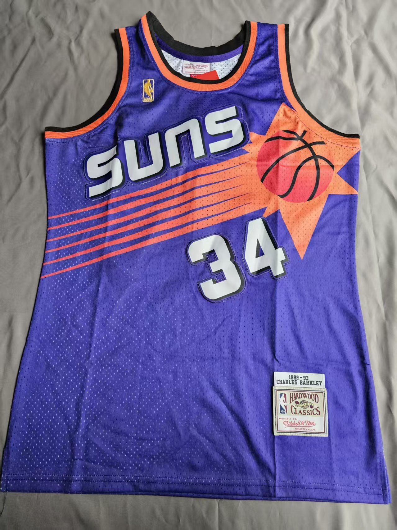 NBA #34 Charles Barkley Jersey Phoenix Suns 1992 93 Size US L / EU 52-54 / 3 - 1 Thumbnail