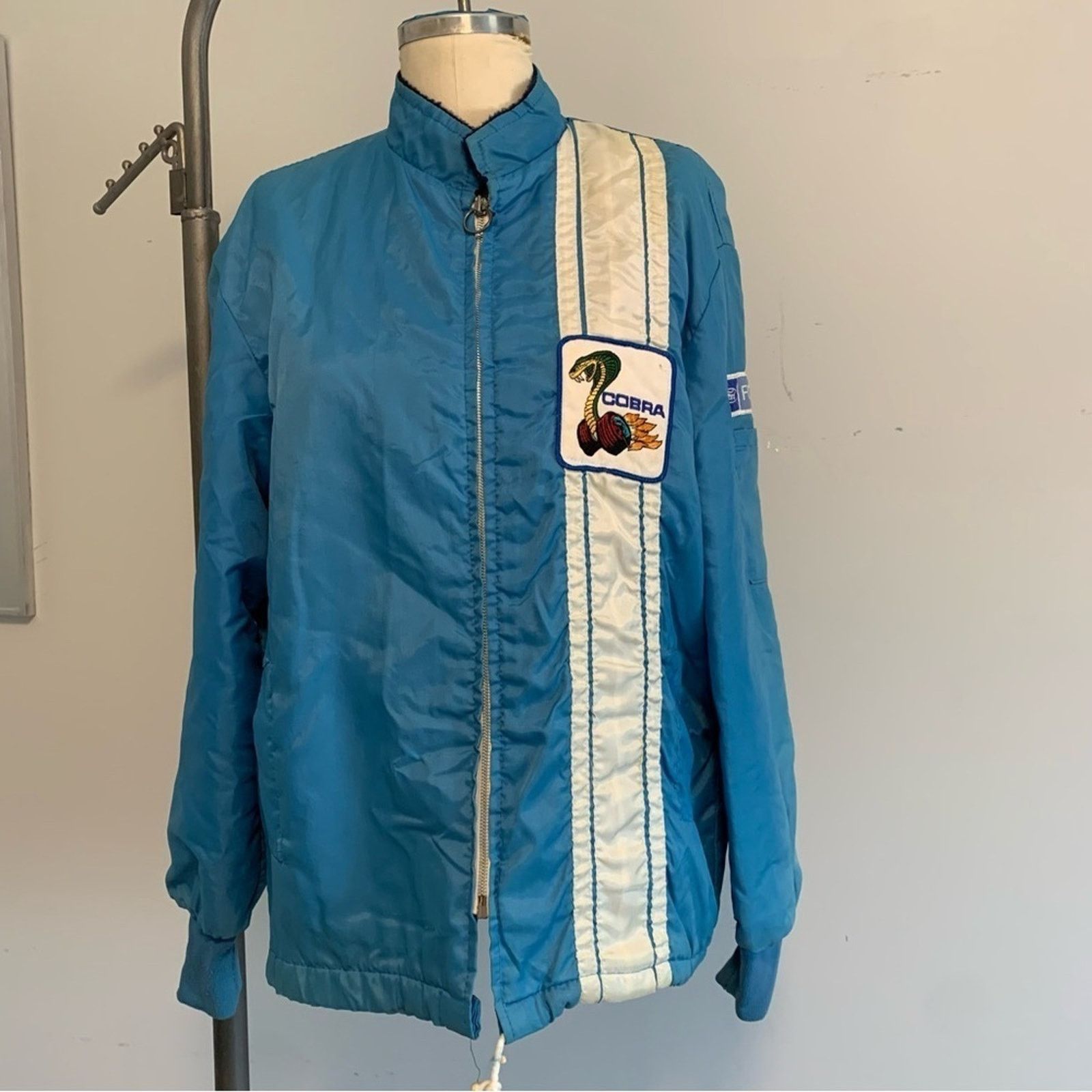 Other Indy 500 Cobra Jacket Blue White Racing Jacket Men’s Unisex Size US L / EU 52-54 / 3 - 1 Thumbnail