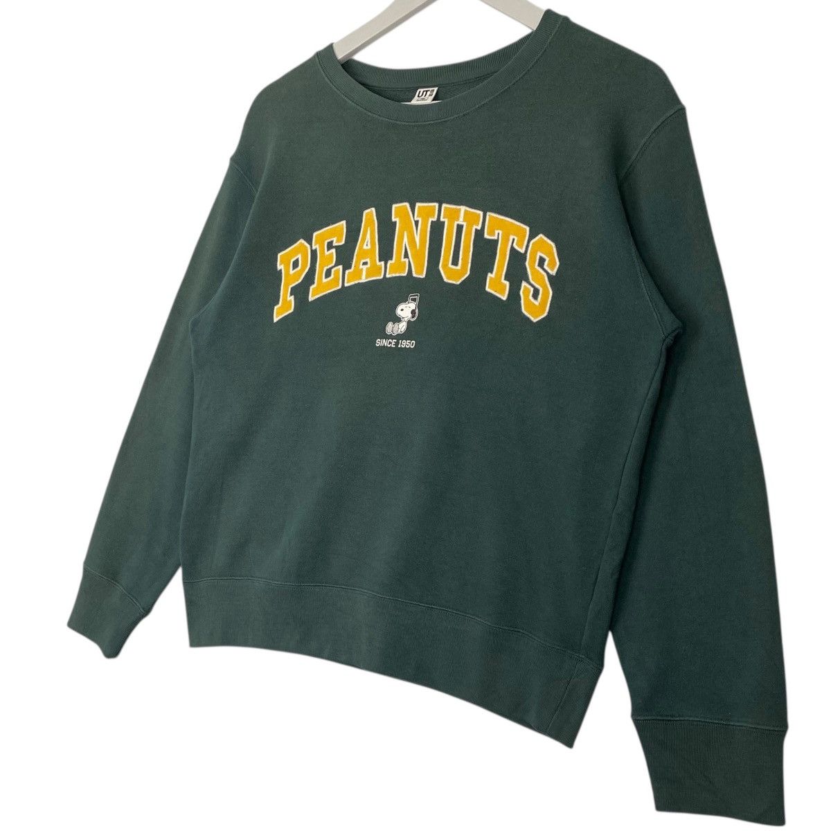 Vintage Vintage Peanuts Crewneck Sweatshirt Green Pullover Size S Size M / US 6-8 / IT 42-44 - 2 Thumbnail