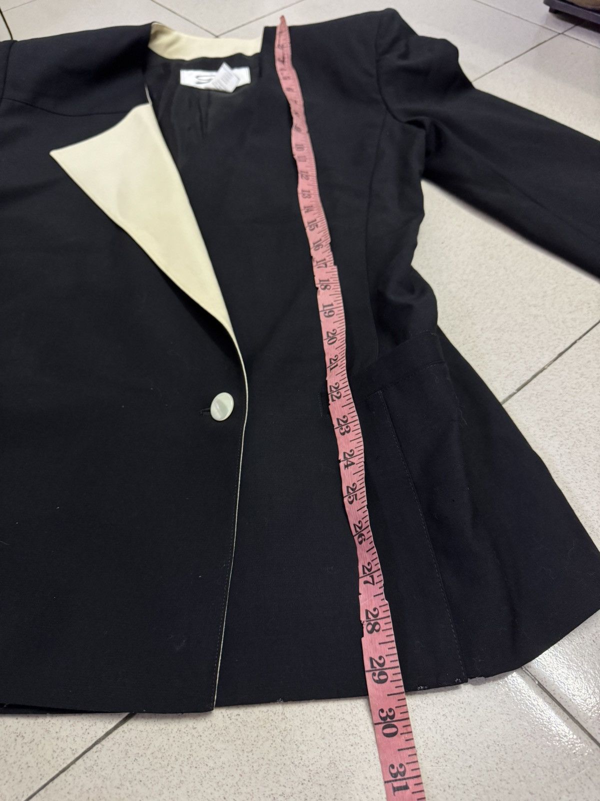 Vintage ICONIC 1980s GENNY ASYMMETRIC CLOSURE BLAZER JACKET COAT Size M / US 6-8 / IT 42-44 - 4 Thumbnail