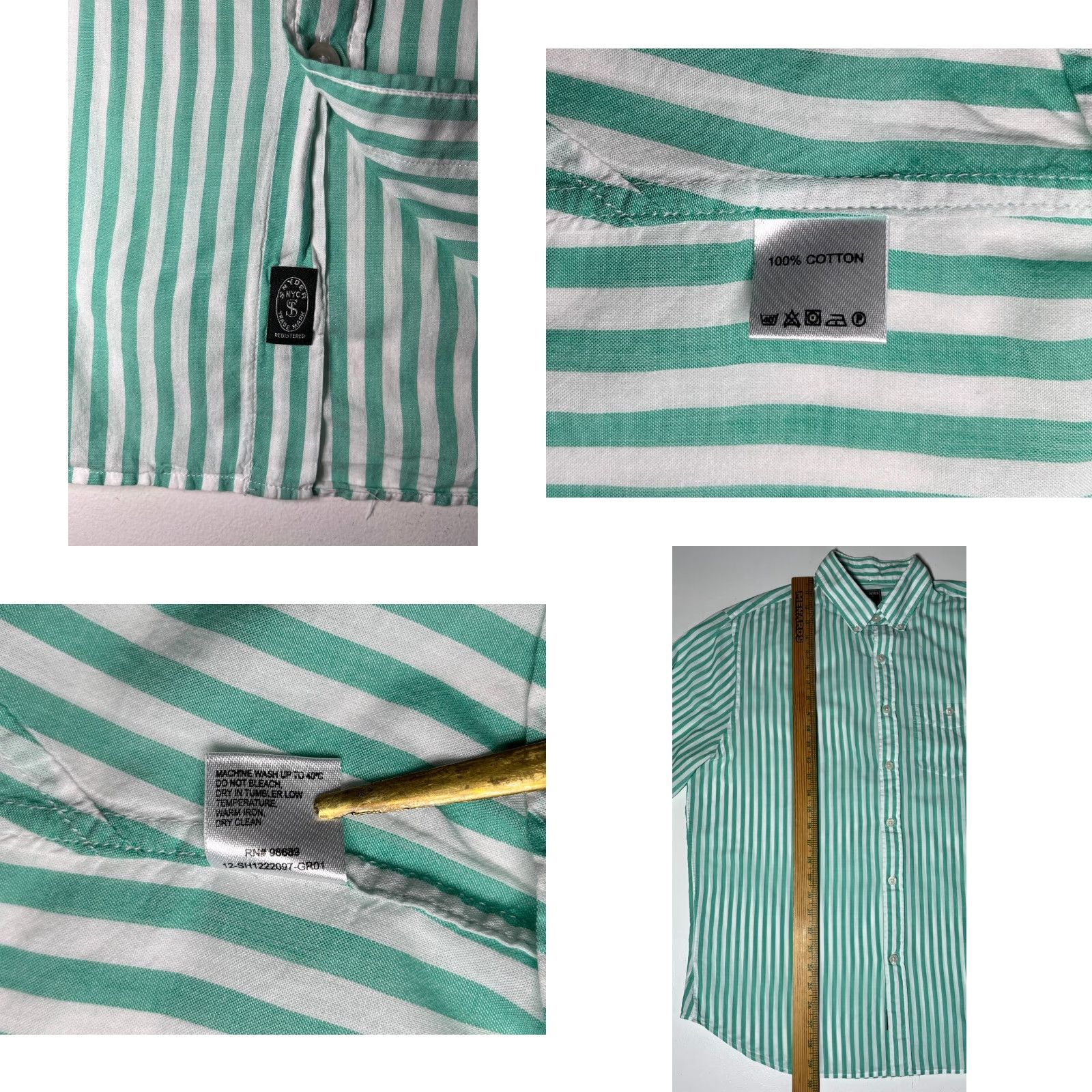 Todd Snyder Todd Snyder NY Striped Shirt Men’s L Cotton Dress Shirt Long Sleeve Multicolor Size US L / EU 52-54 / 3 - 8 Thumbnail