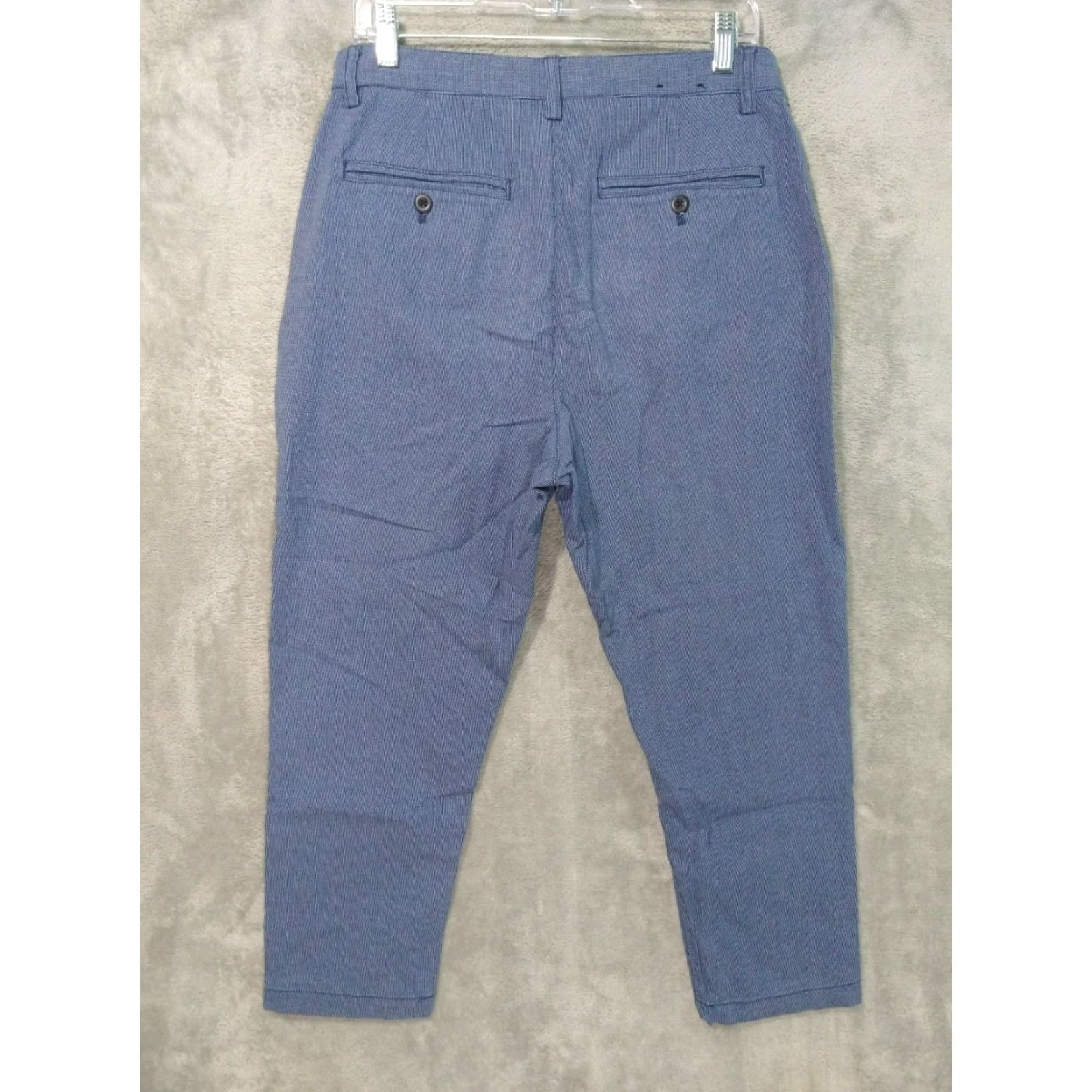 Banana Republic Banana Republic Pants Mens 31x24 Blue Relaxed Tapered Fit Pleated Front Chino Casual Workwear Mens Regular Waist 31 Inseam 24"} Size US 31 - 2 Thumbnail