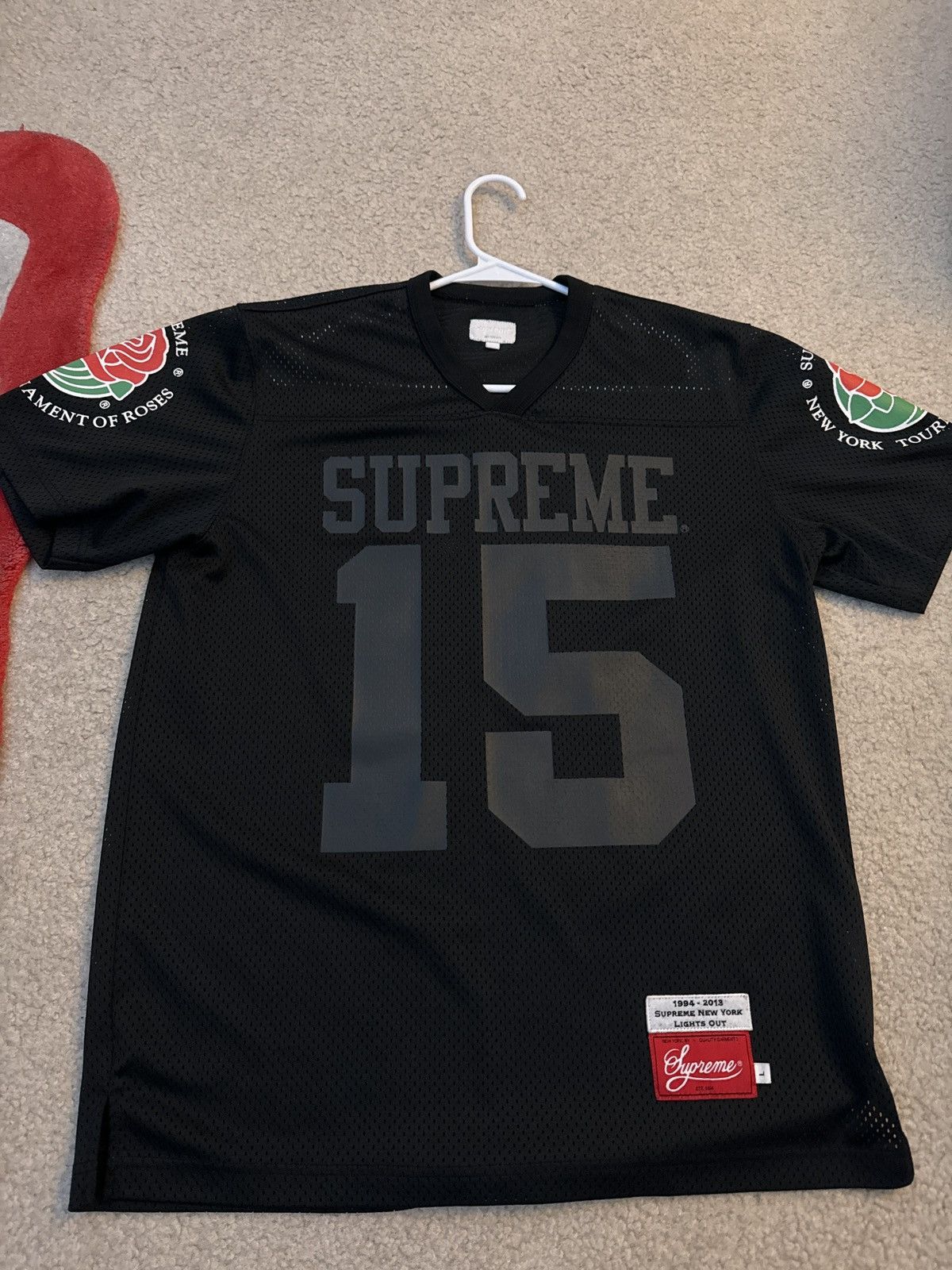 Supreme Supreme Rose Bowl Jersey S/S 13 Red | Grailed
