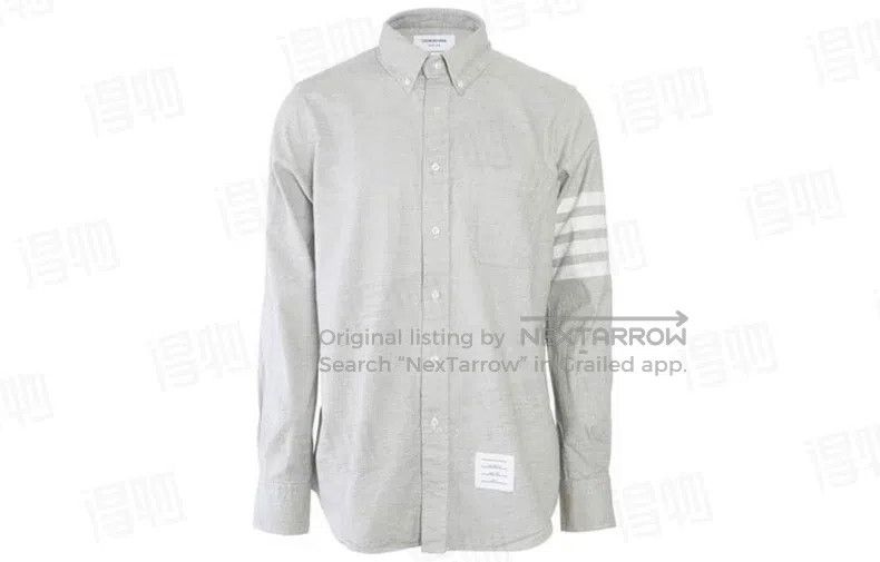 Thom Browne Thom Browne Long Sleeve Button Shirt Size US XL / EU 56 / 4 - 1 Thumbnail