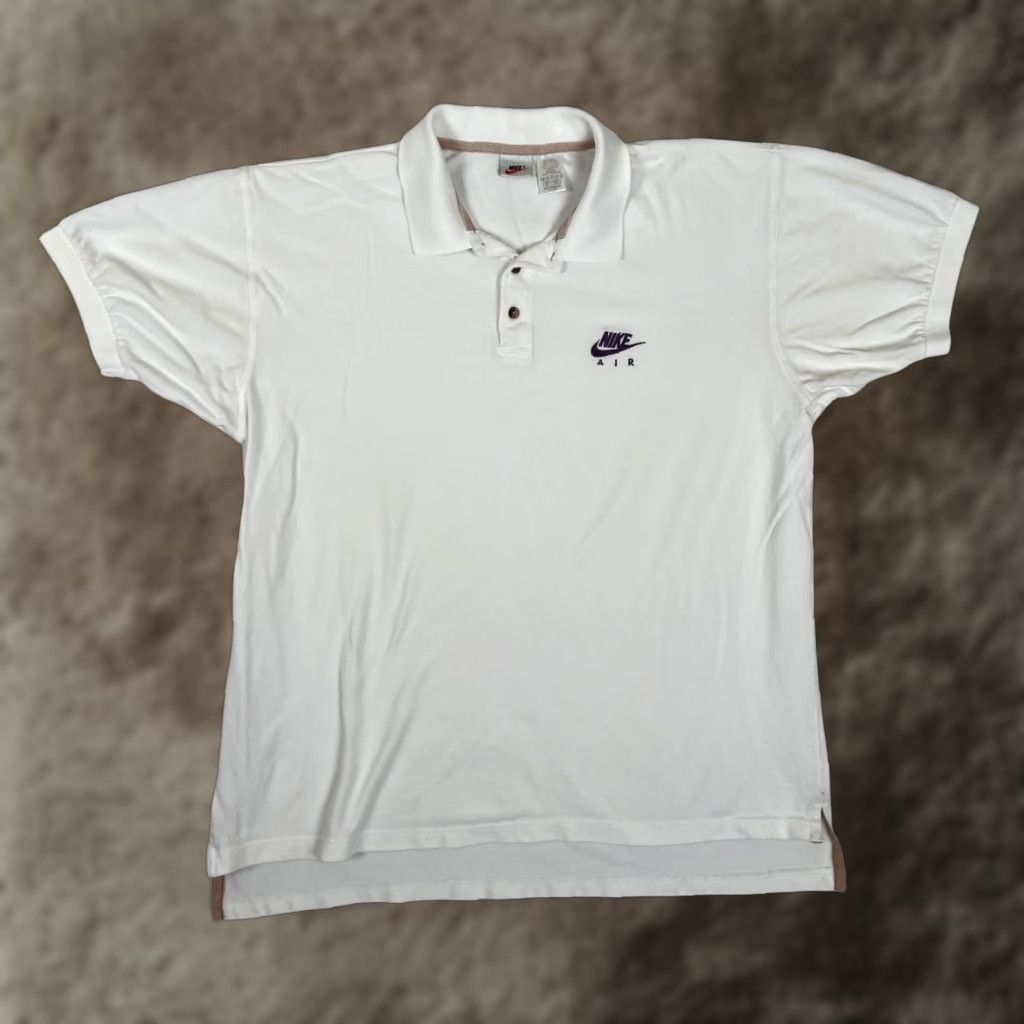 Nike Nike Air Polo Shirt Mens XL White Short Sleeve Embroidered Swoosh Logo Size US XL / EU 56 / 4 - 1 Thumbnail