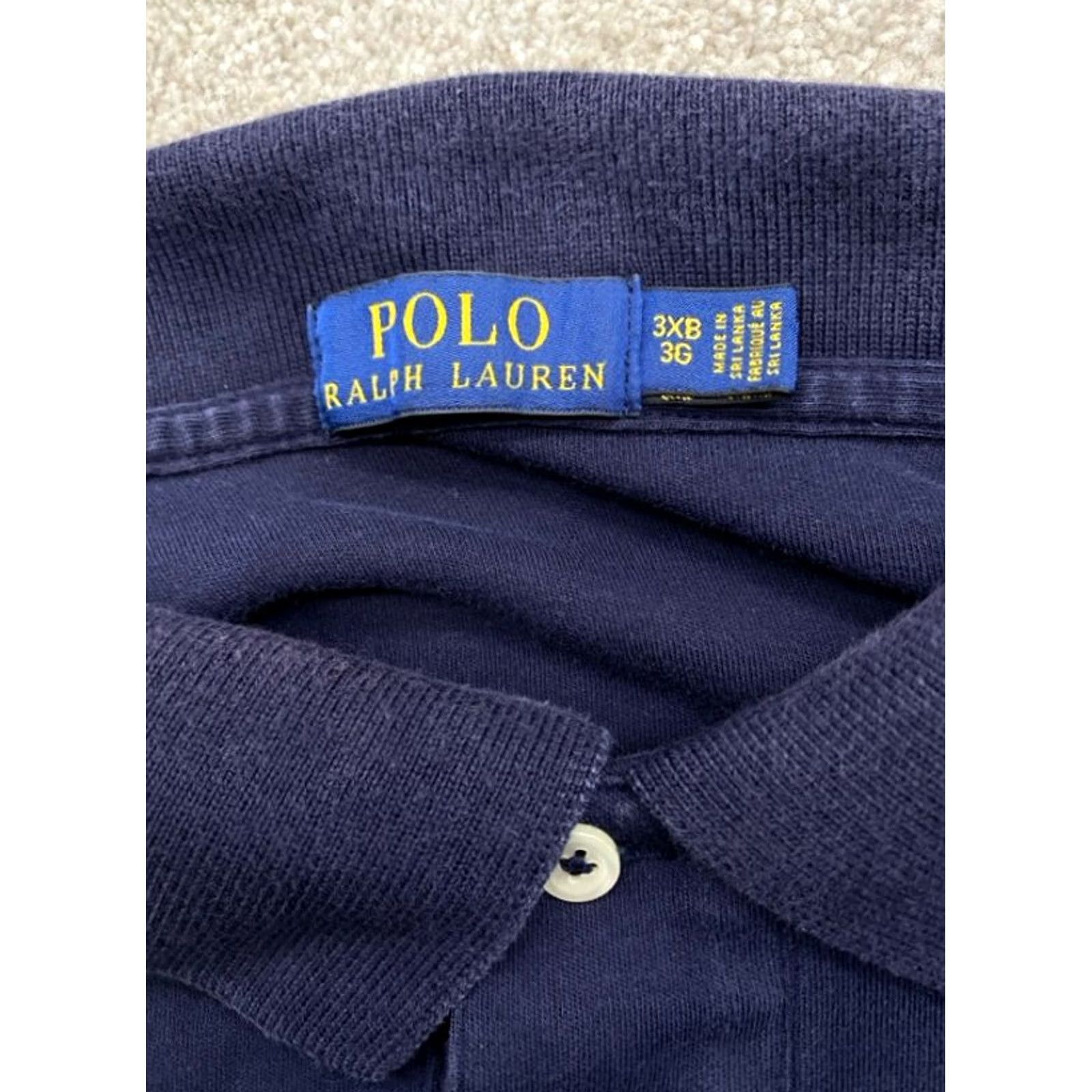 Polo Ralph Lauren Polo Ralph Lauren Polo Shirt Men 3XB Short Sleeve Blue 100% Cotton 5221 Size US XXL / EU 58 / 5 - 6 Thumbnail