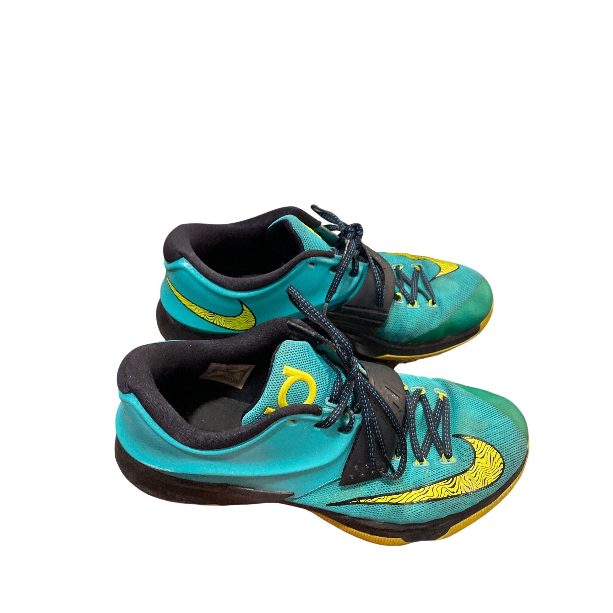 Nike Nike 653996-370 KD 7 Uprising teal volt mens low bb sneakers Size US 12 / EU 45 - 3 Thumbnail
