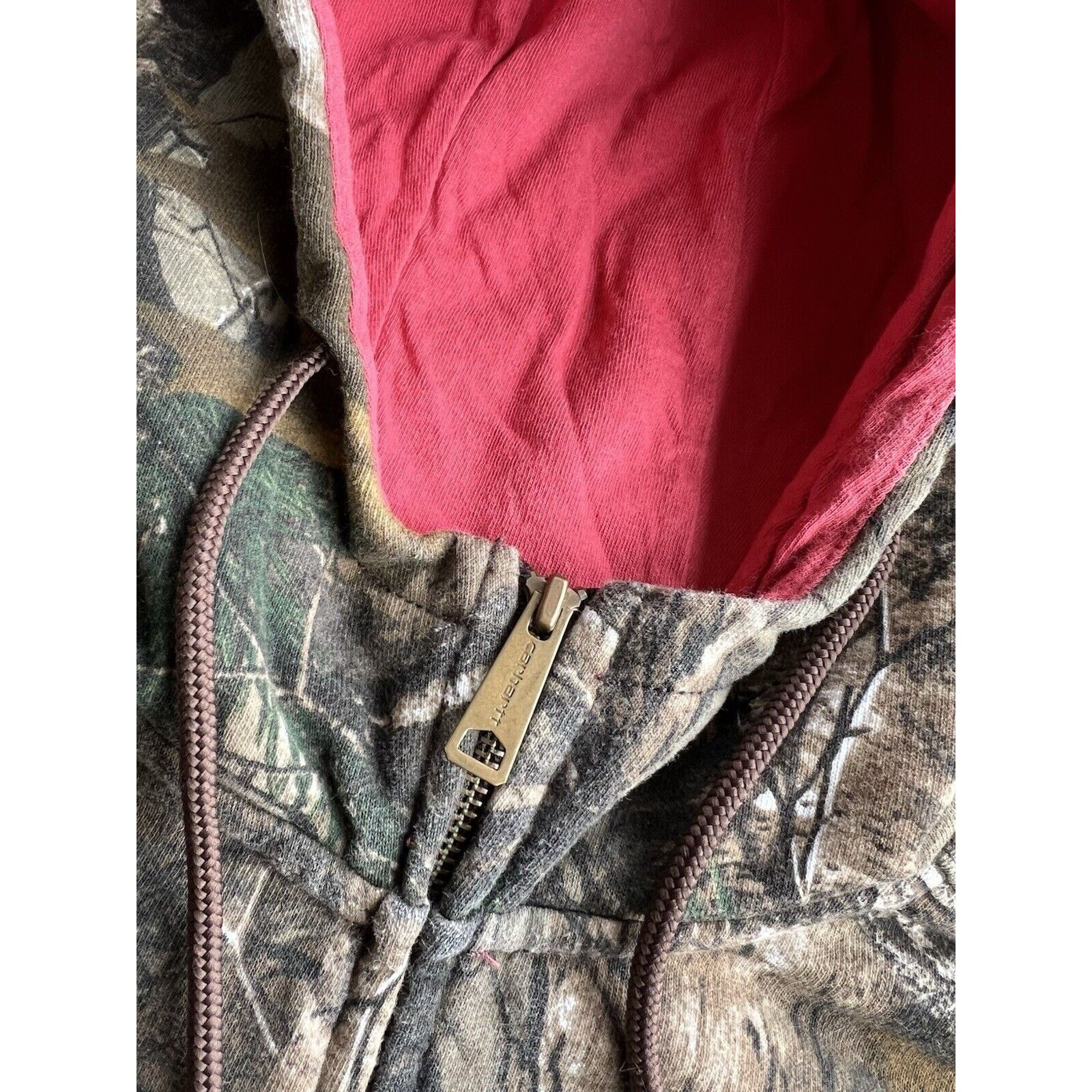 Carhartt Carhartt Women's M Realtree Camo Spellout Full Zip Hoodie Size M / US 6-8 / IT 42-44 - 3 Thumbnail