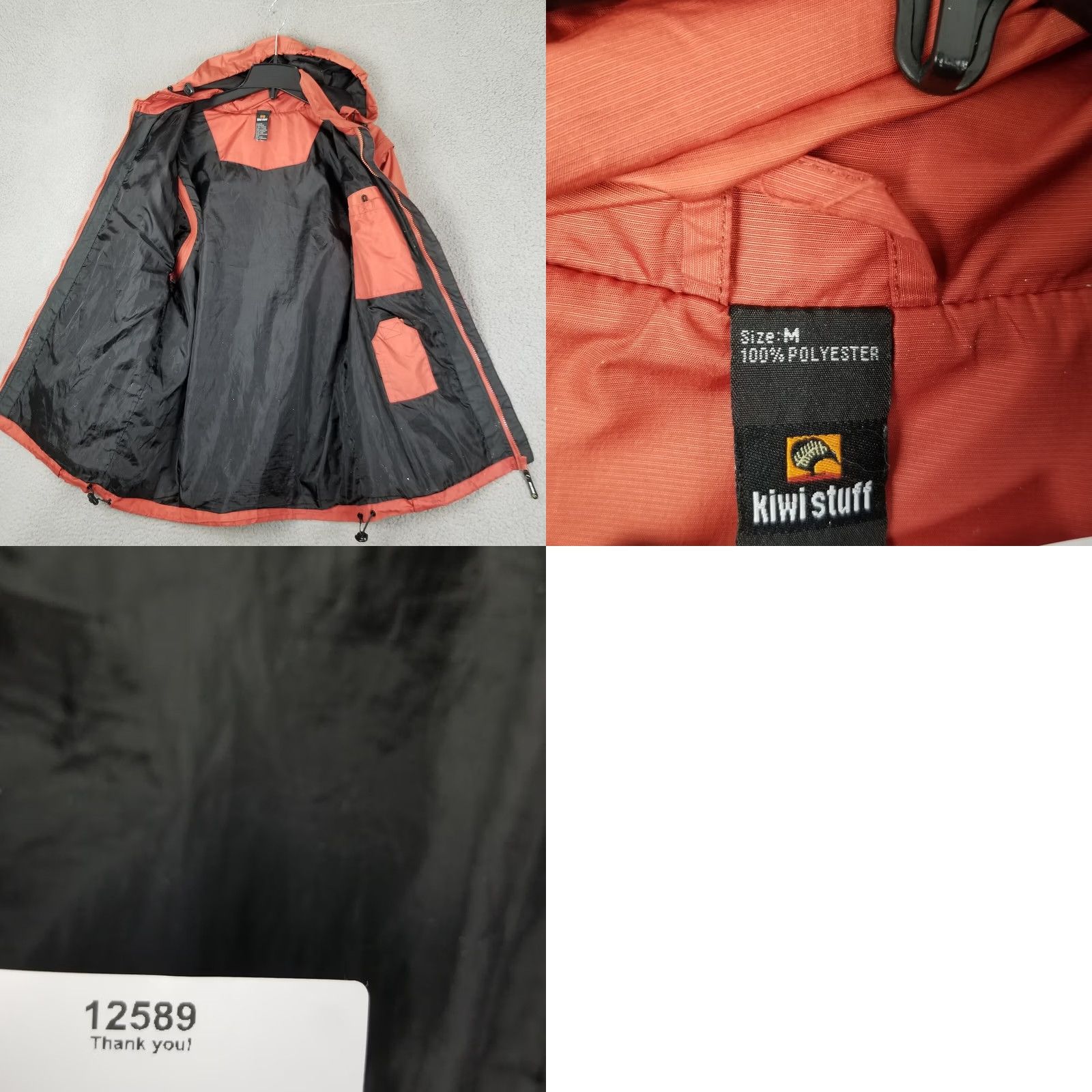 Rains Kiwi Stuff Mallard Rain Jacket Men Medium Red New Zealand Hooded Raincoat Size US M / EU 48-50 / 2 - 8 Thumbnail