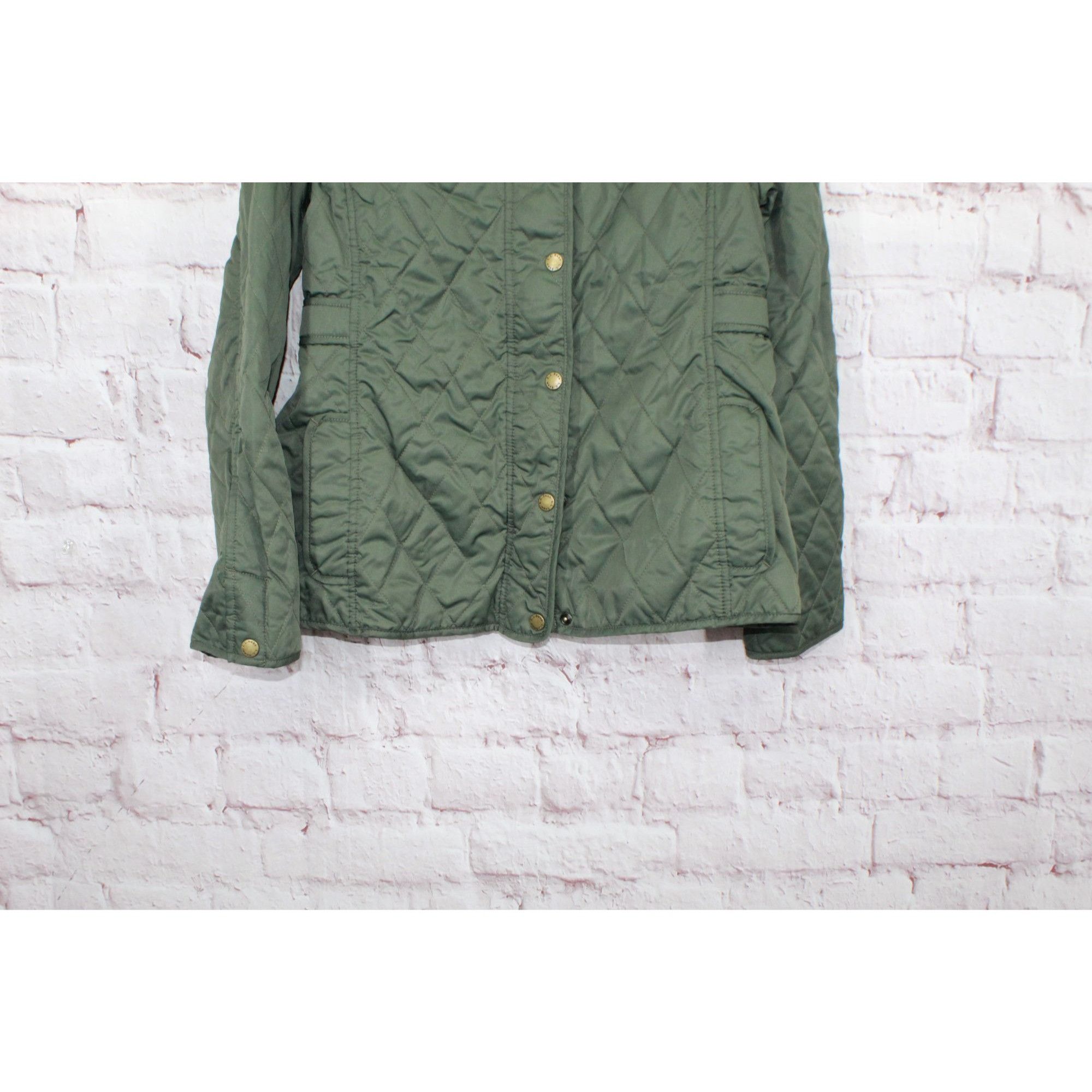 L.L. Bean LL Bean Quilted Riding Jacket Deep Olive XS Petite Size XS / US 0-2 / IT 36-38 - 3 Thumbnail