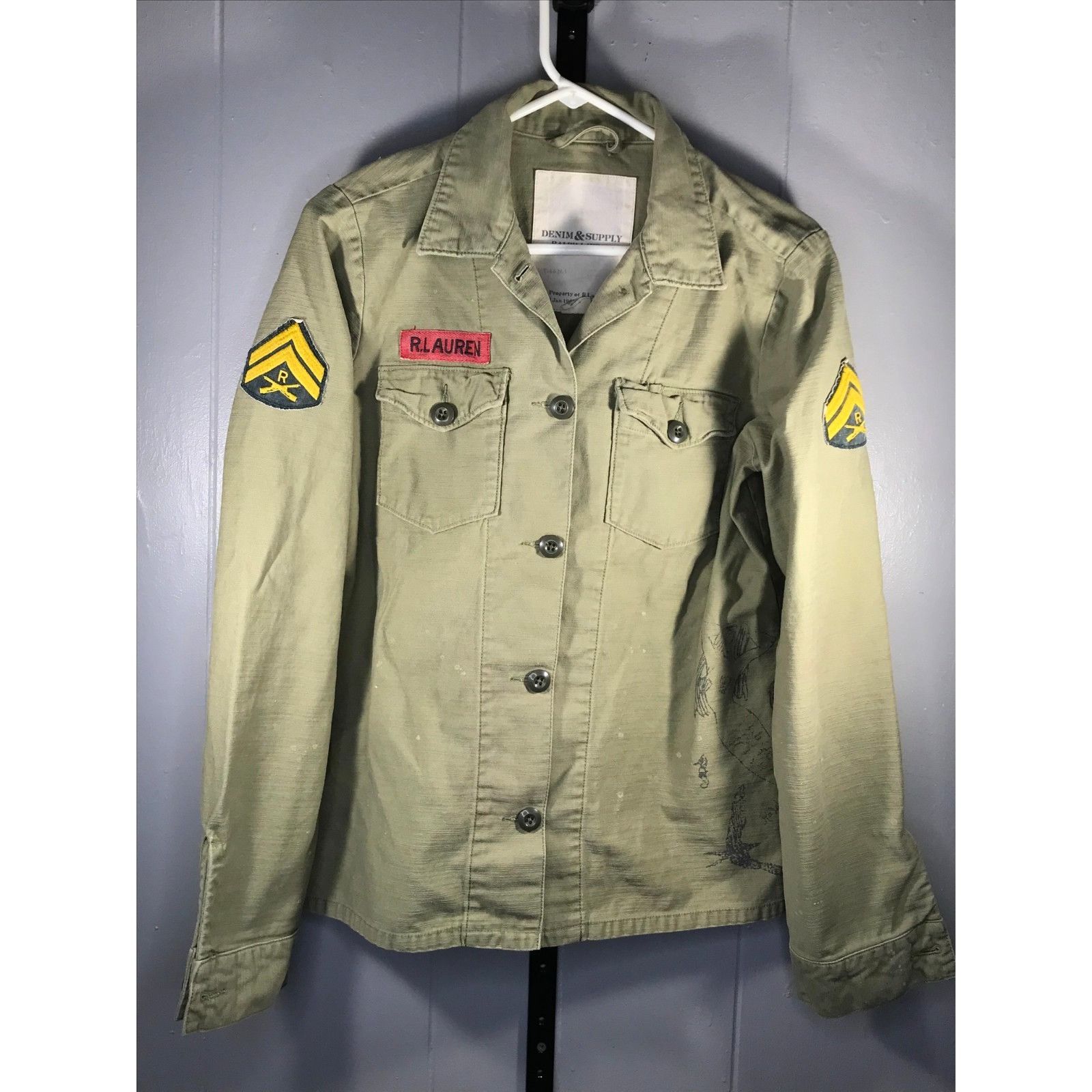 Polo Ralph Lauren Polo Ralph Lauren US Army Field Jacket L USRL Denim & Supply Size L / US 10 / IT 46 - 1 Thumbnail